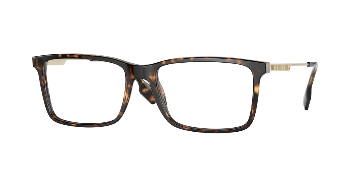 Burberry HARRINGTON BE2339 Rectangle Eyeglasses 3002-Dark Havana 55-145-17 - Color Map Brown