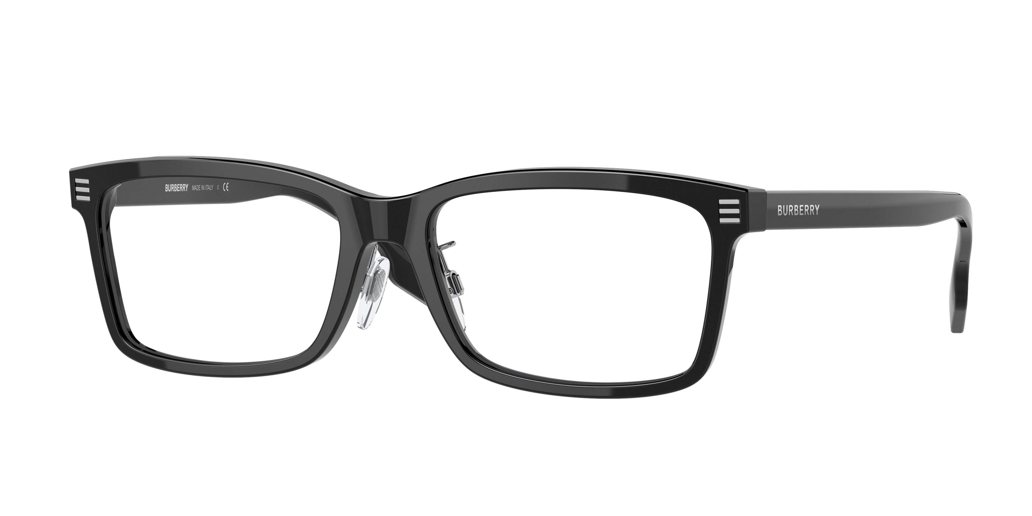 Burberry FOSTER BE2352F Rectangle Eyeglasses 3001-Black 56-145-17 - Color Map Black