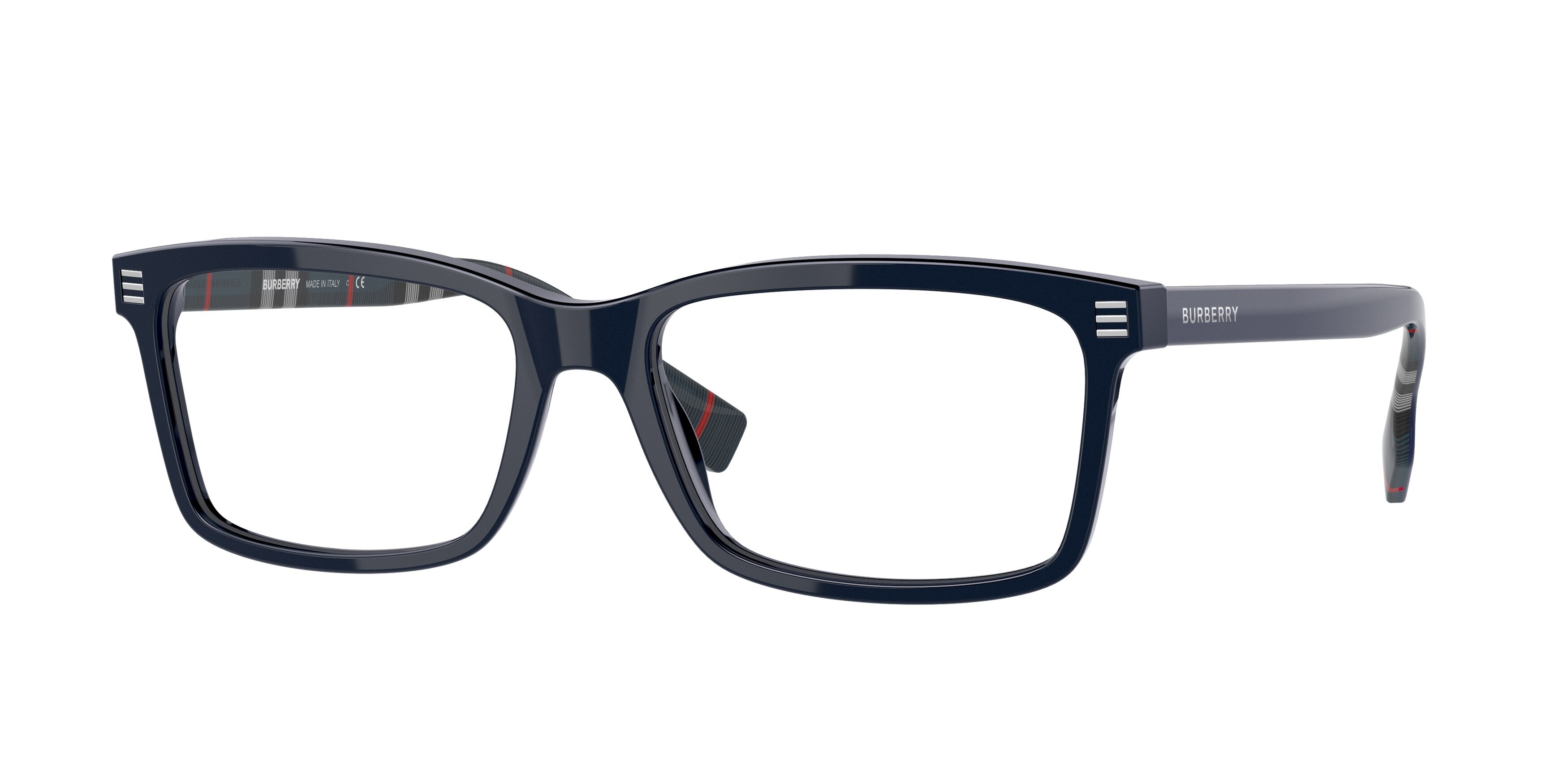 Burberry FOSTER BE2352 Rectangle Eyeglasses 3988-Blue 56-145-17 - Color Map Blue