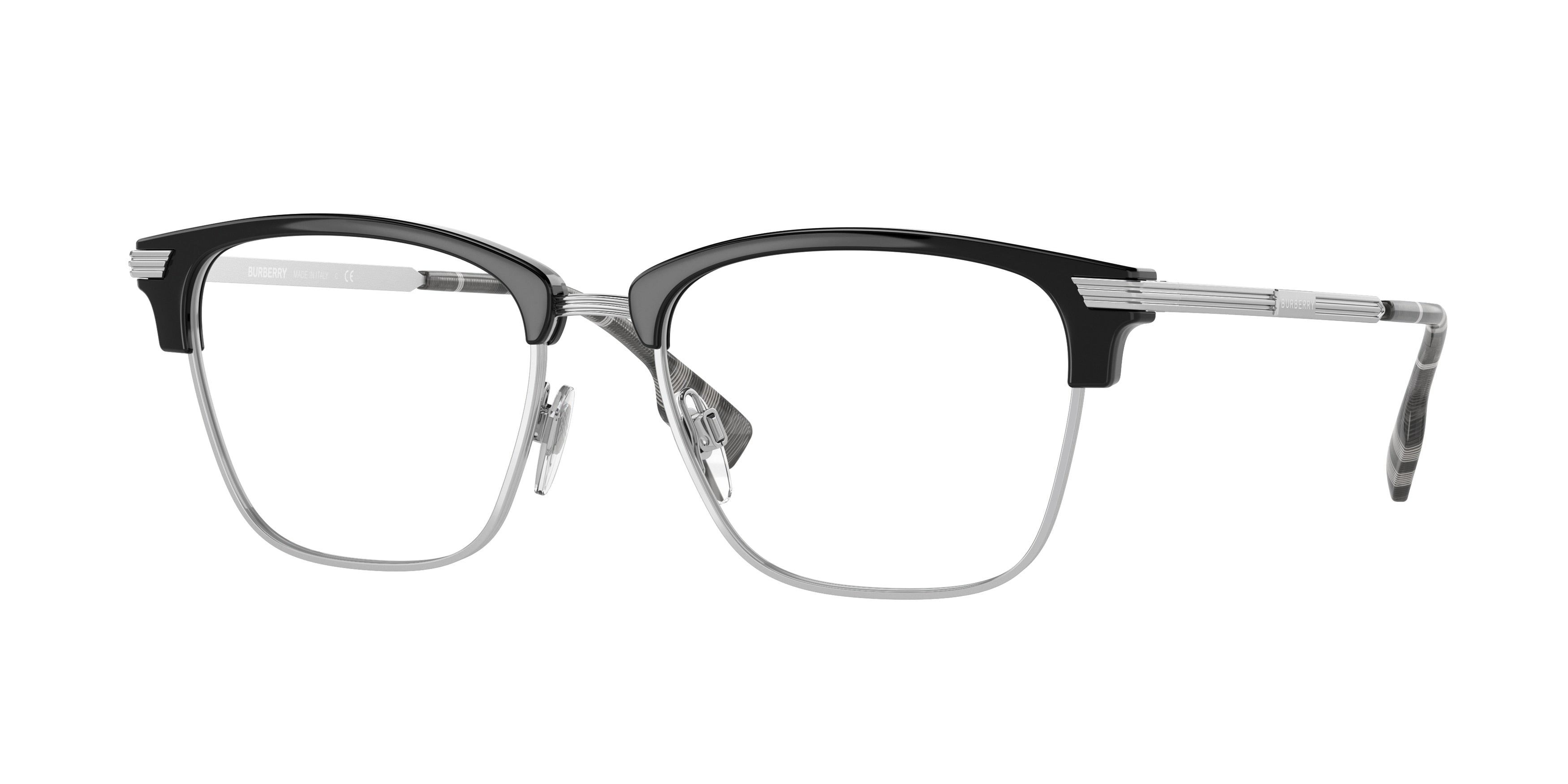 Burberry PEARCE BE2359 Square Eyeglasses 3001-Black 53-145-17 - Color Map Black
