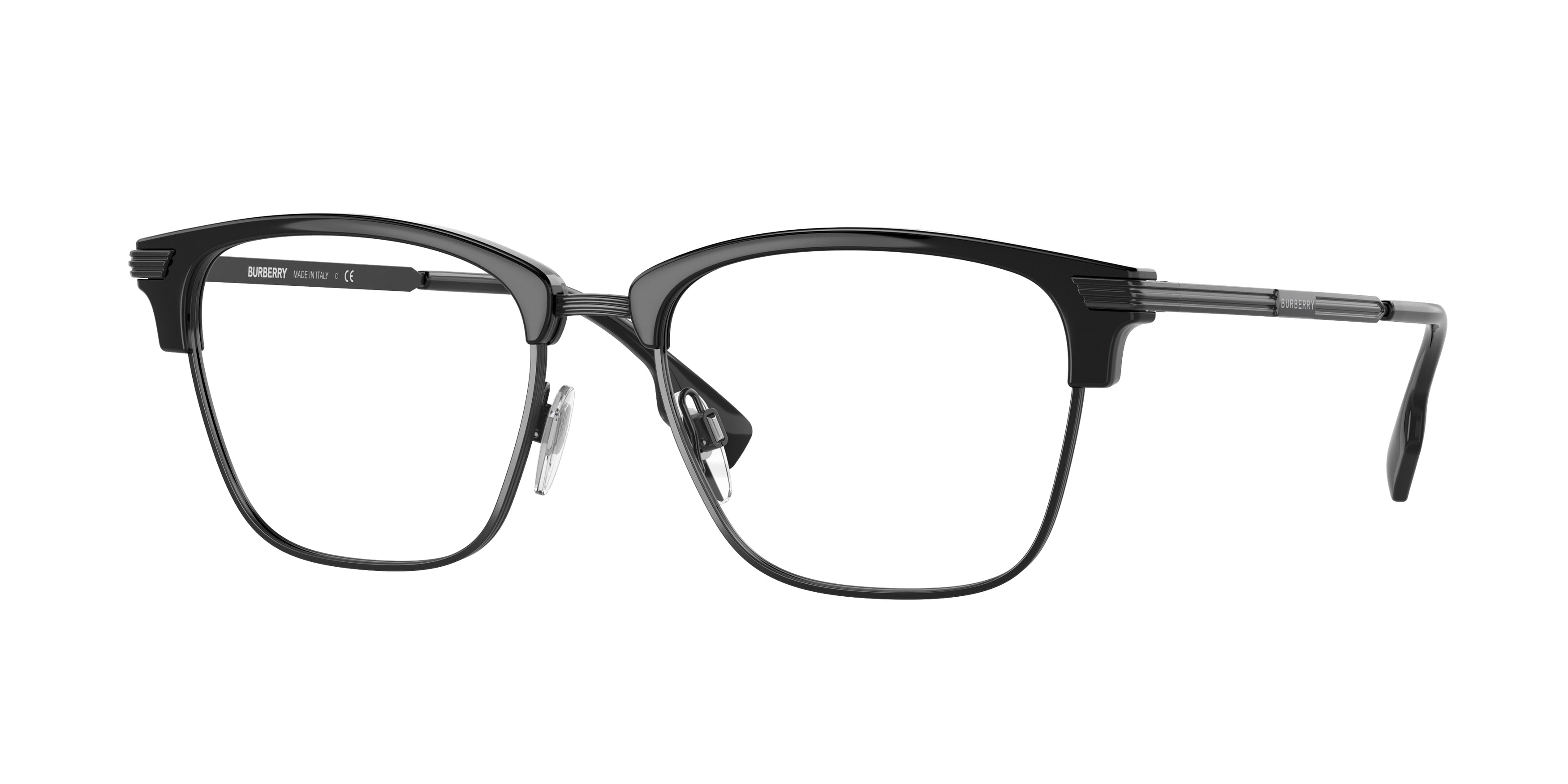 Burberry PEARCE BE2359 Square Eyeglasses 3998-Black 53-145-17 - Color Map Black