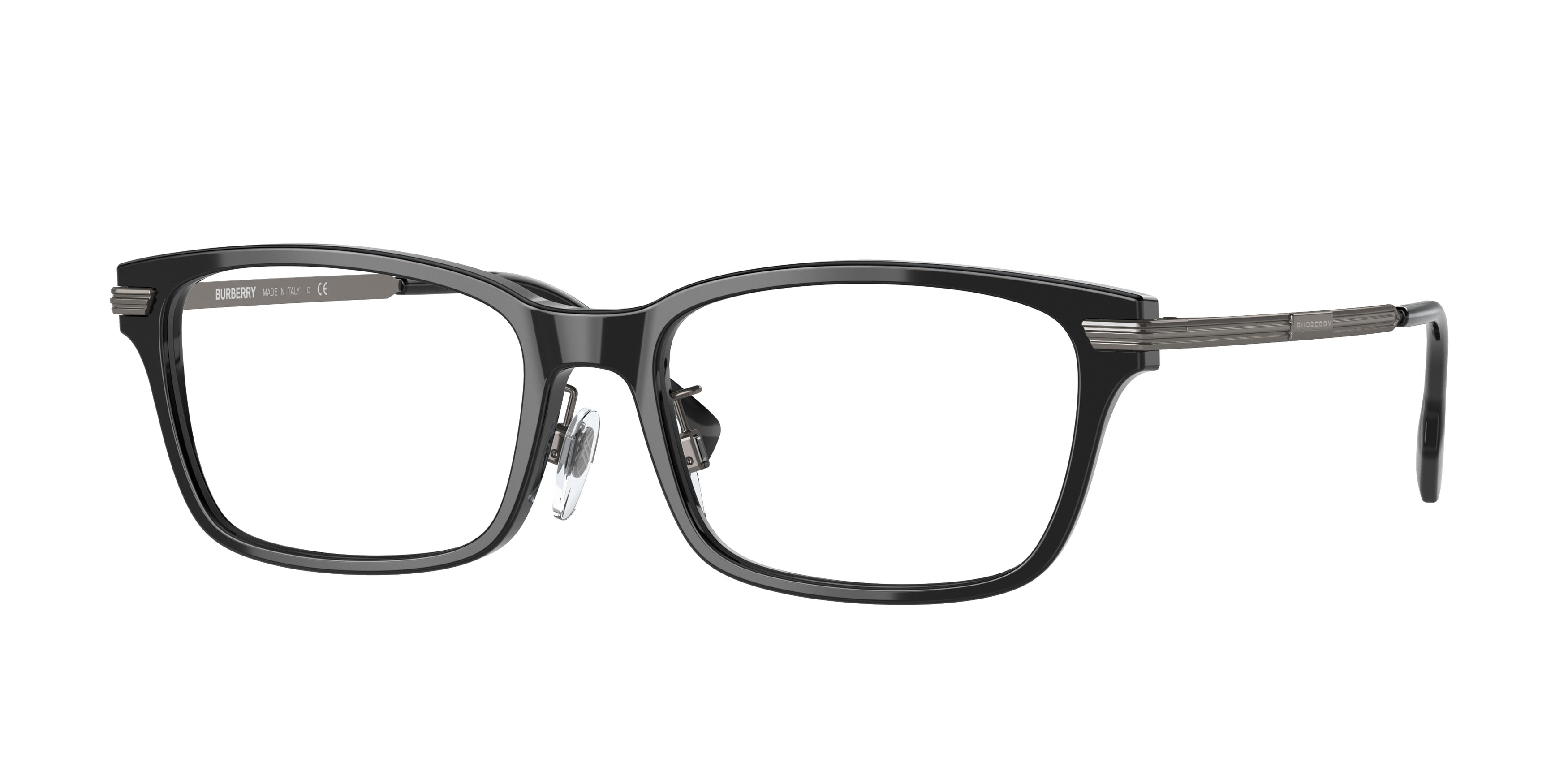 Burberry BE2362D Rectangle Eyeglasses 3001-Black 55-145-17 - Color Map Black