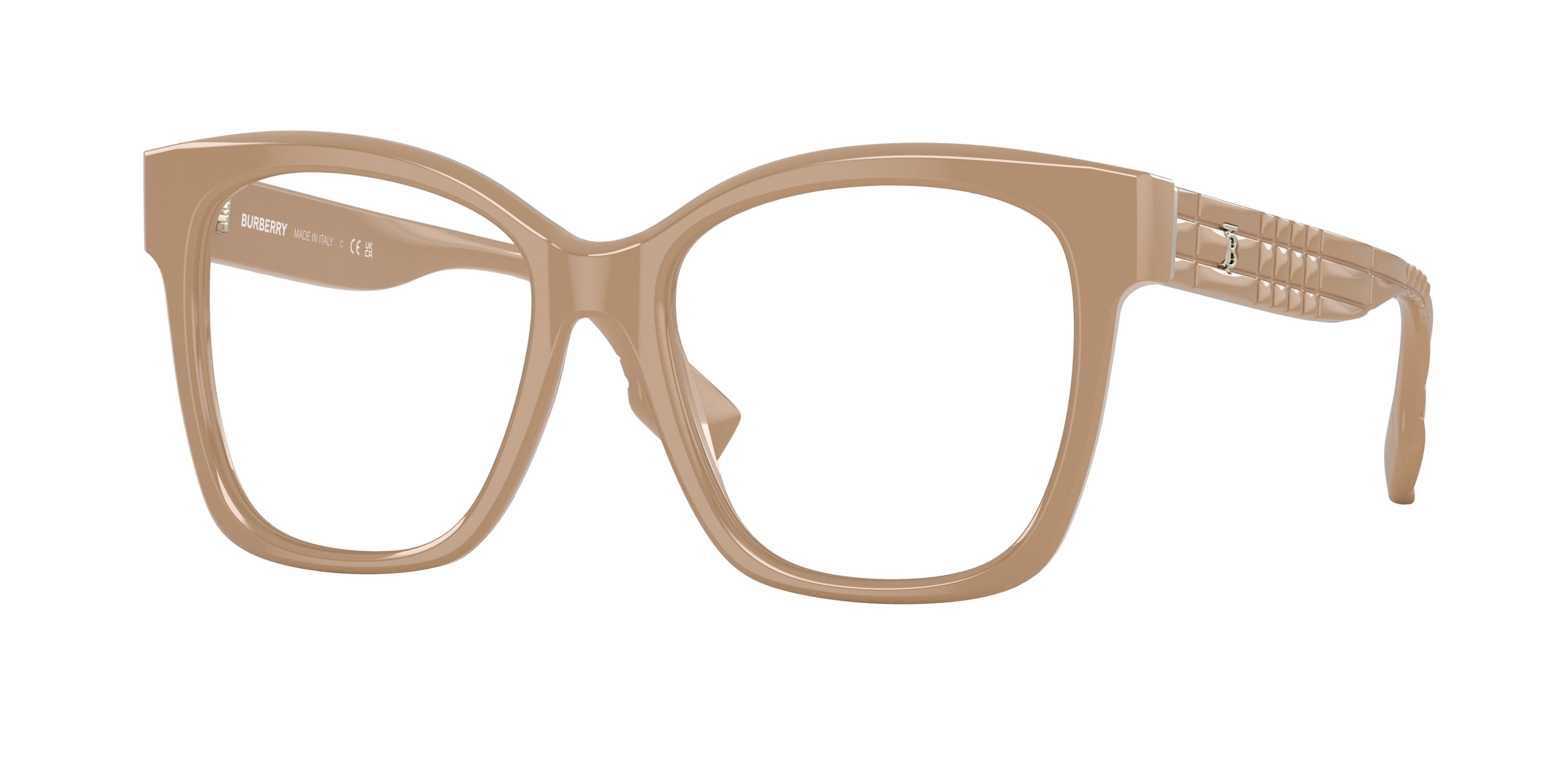 Burberry SYLVIE BE2363 Square Eyeglasses 3990-Beige 53-140-17 - Color Map Beige