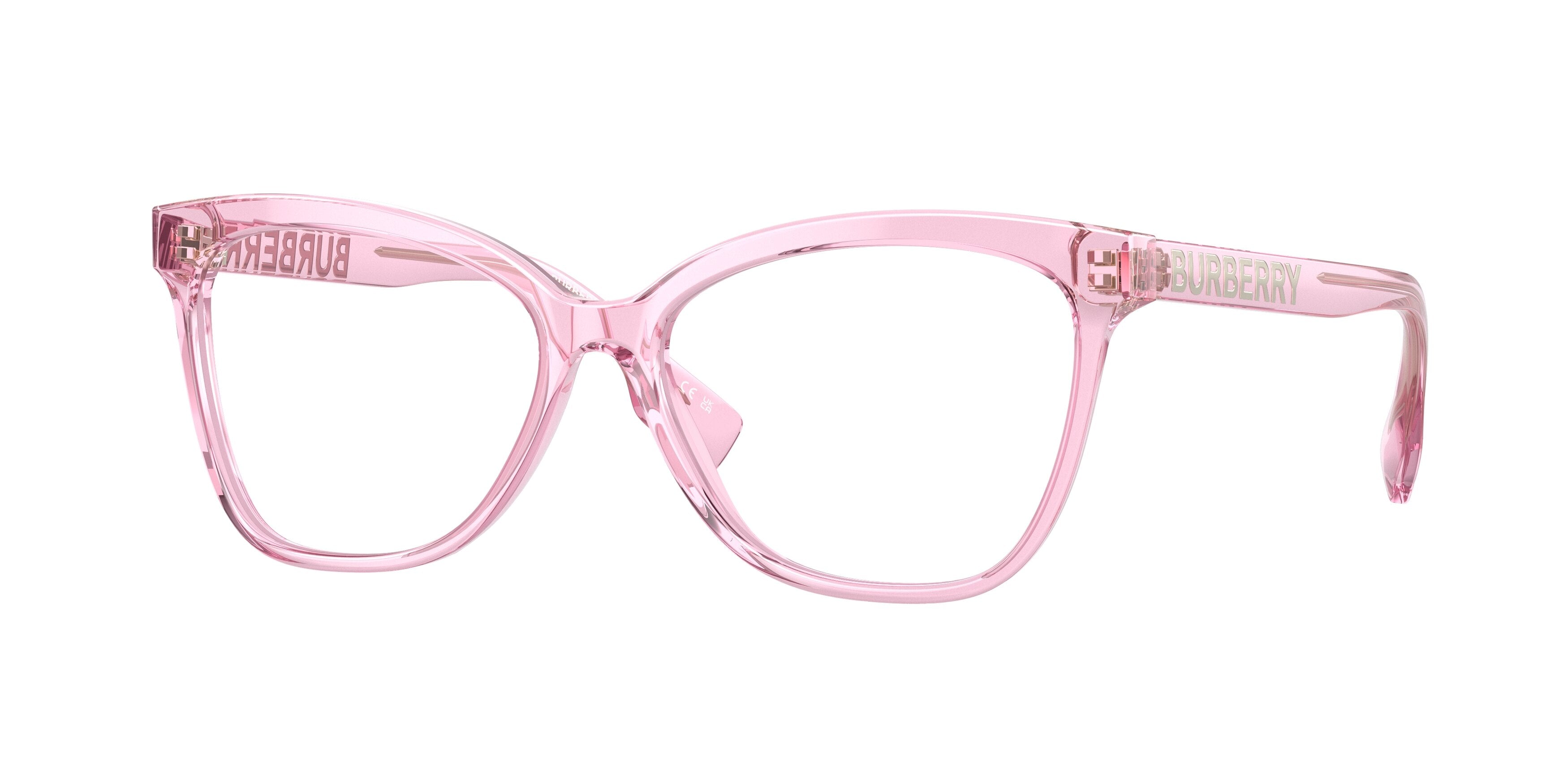 Burberry GRACE BE2364F Cat Eye Eyeglasses 4024-Pink 54-140-15 - Color Map Pink