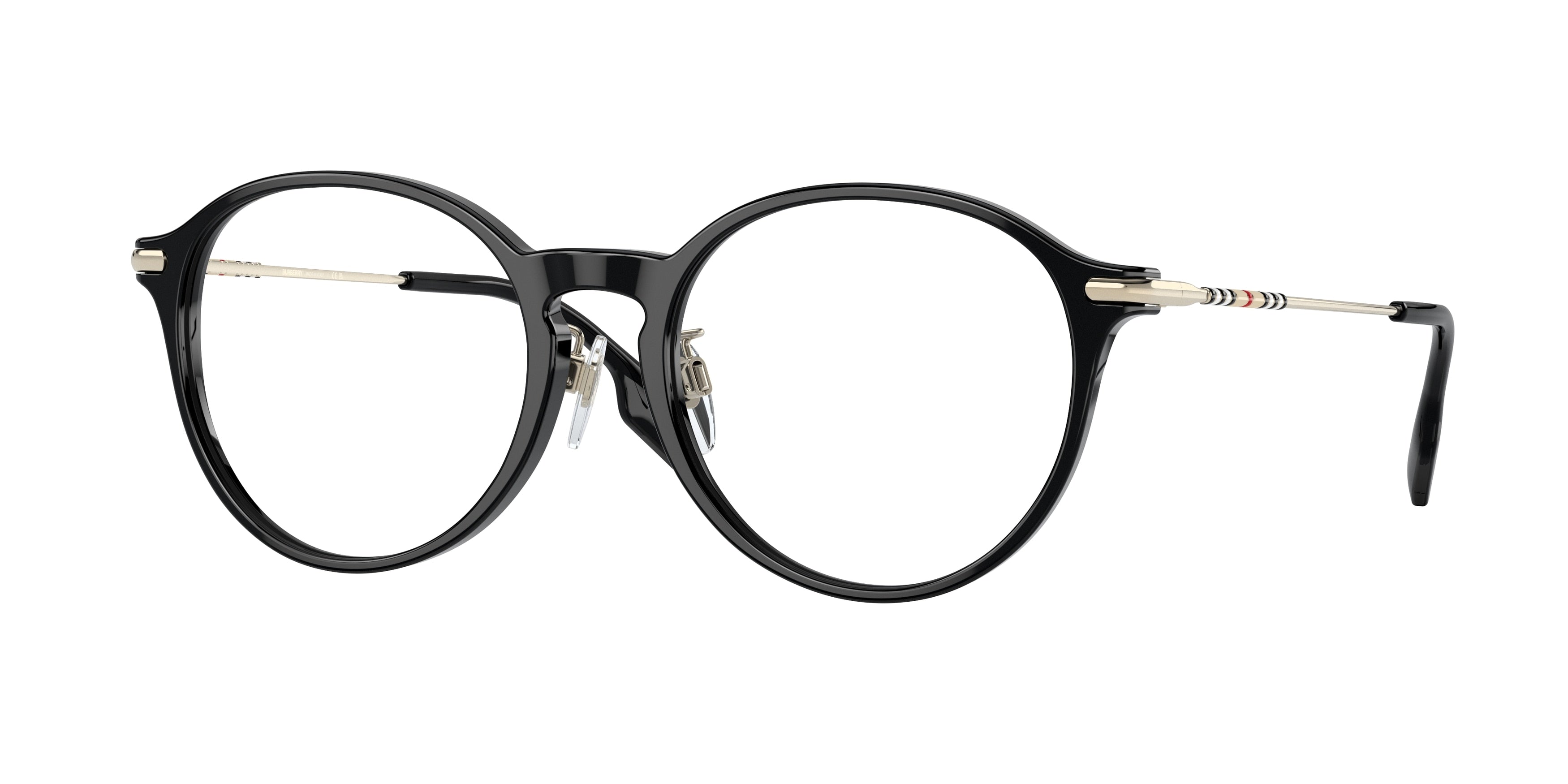 Burberry ALISSON BE2365F Round Eyeglasses  3001-Black 53-140-18 - Color Map Black