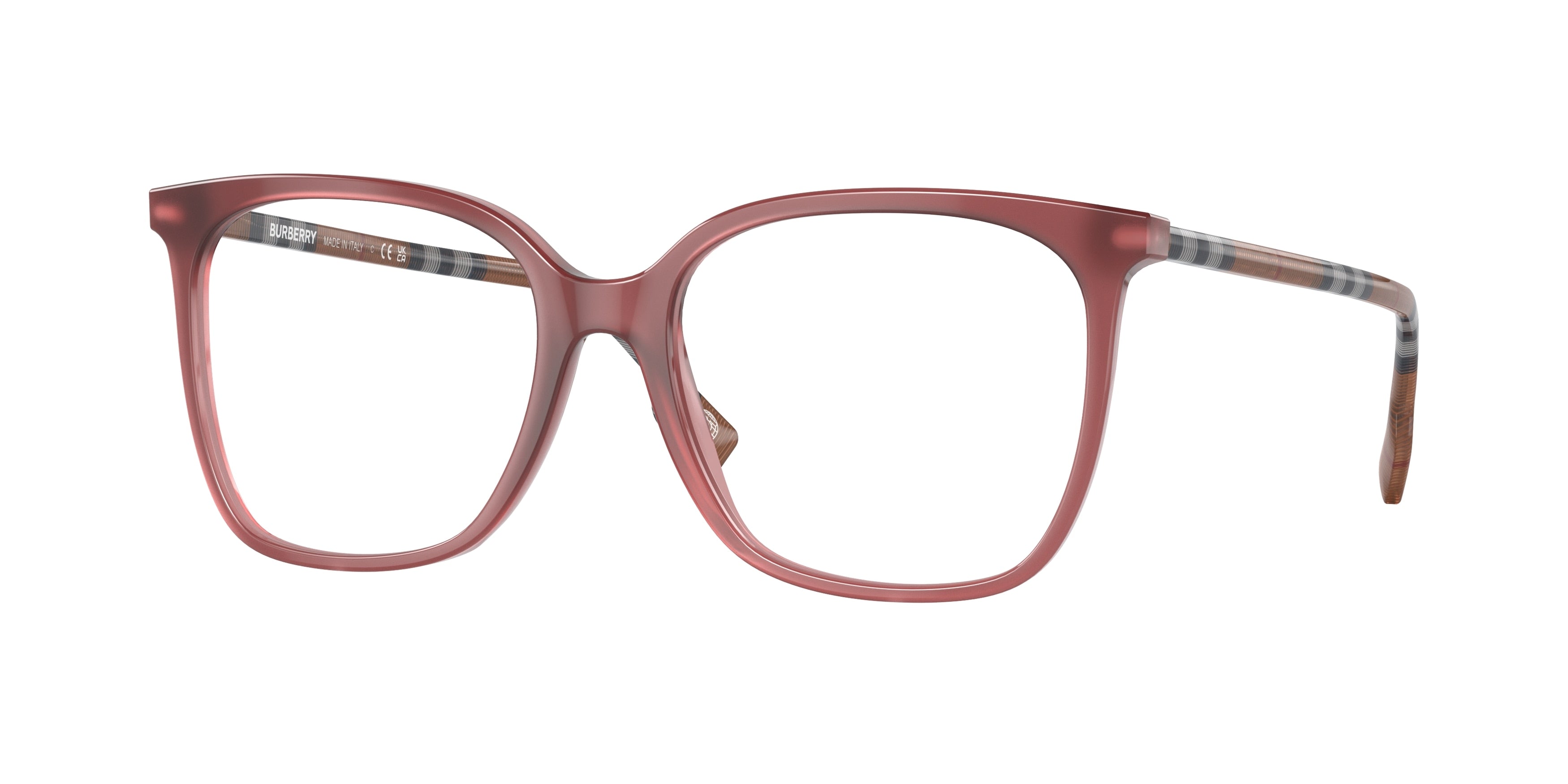 Burberry LOUISE BE2367 Square Eyeglasses 4018-Bordeaux 52-140-17 - Color Map Red