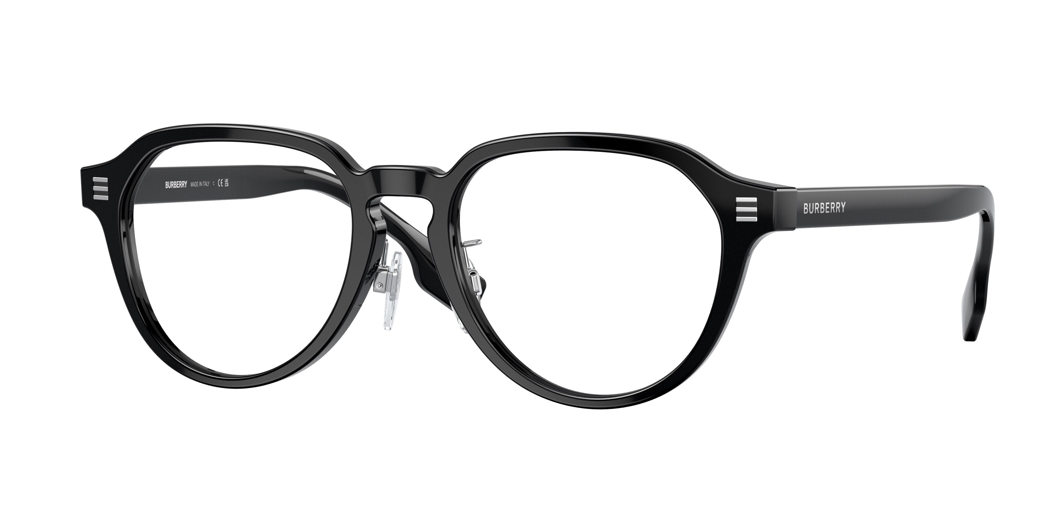 Burberry ARCHIE BE2368F Phantos Eyeglasses 3001-Black 52-145-19 - Color Map Black