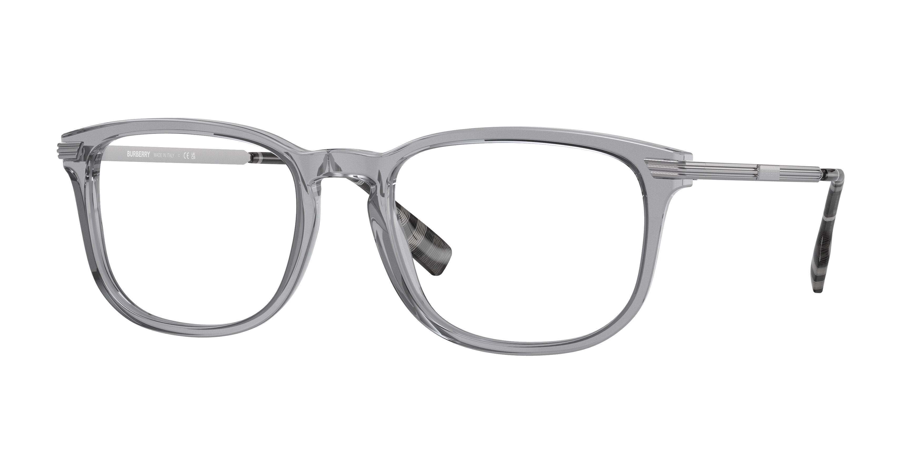 Burberry CEDRIC BE2369F Rectangle Eyeglasses 4021-Grey 56-150-20 - Color Map Grey