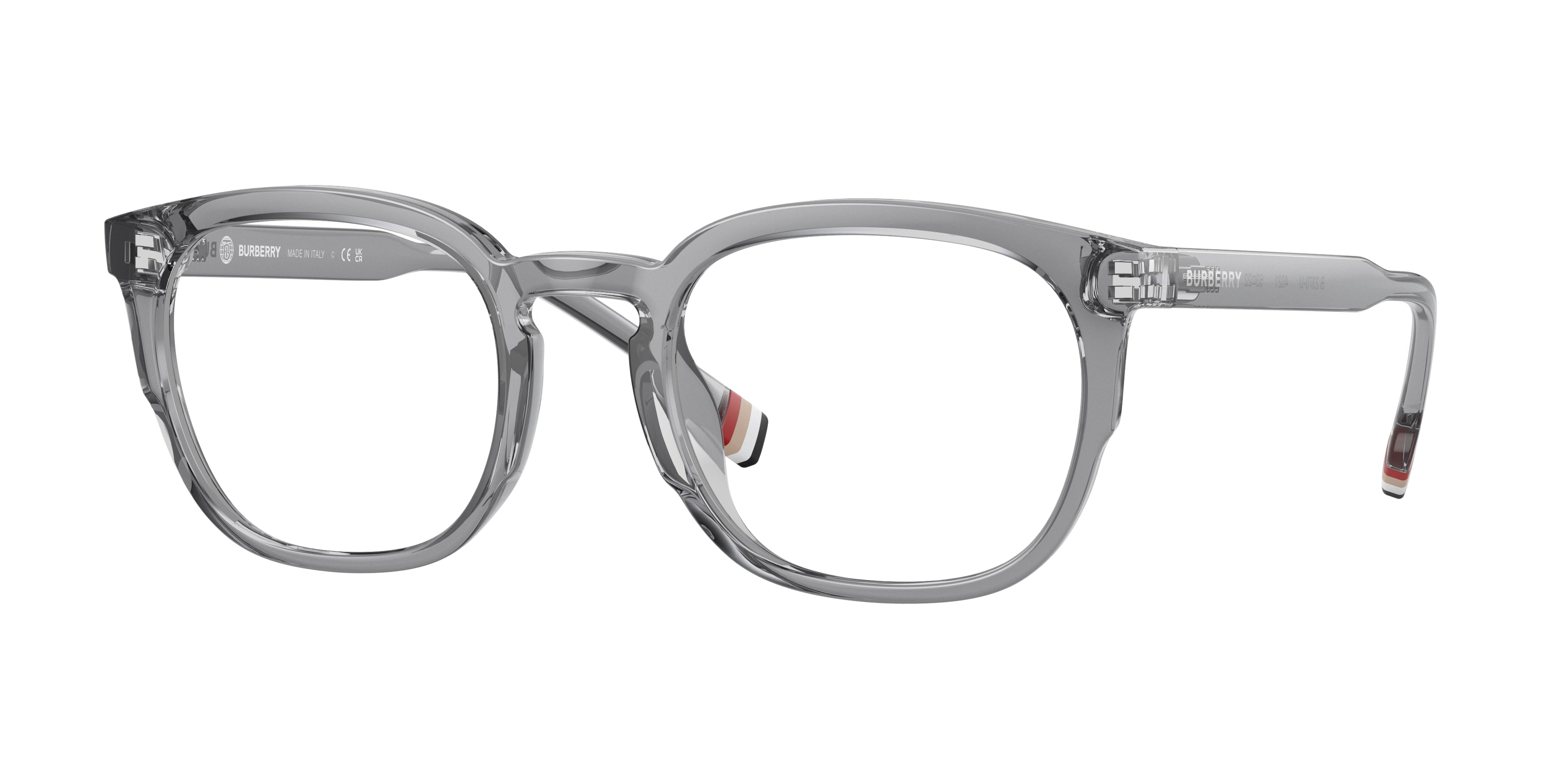 Burberry SAMUEL BE2370U Square Eyeglasses 4021-Grey 53-150-22 - Color Map Grey