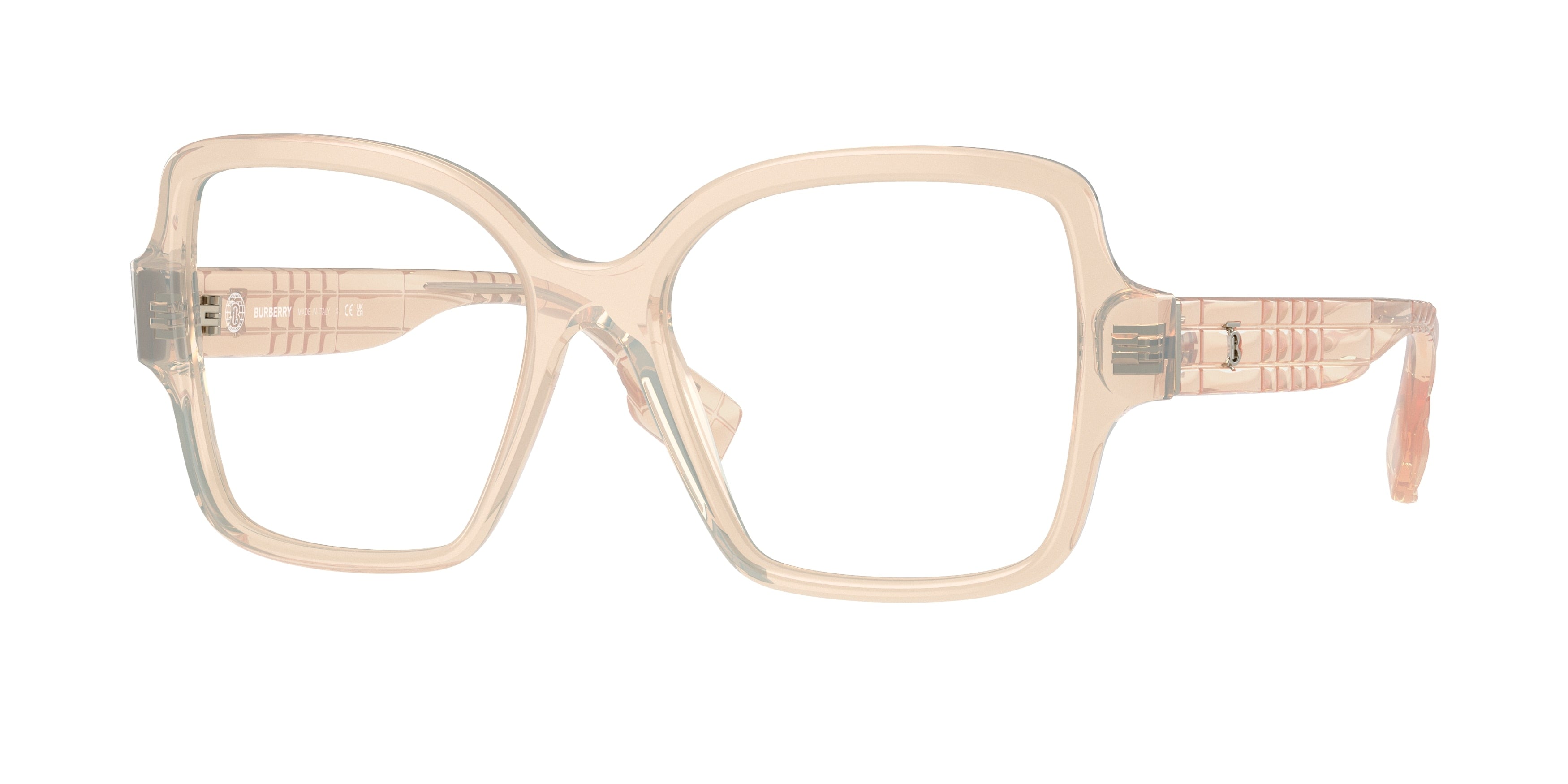 Burberry BE2374 Square Eyeglasses 4060-Pink 54-140-17 - Color Map Pink