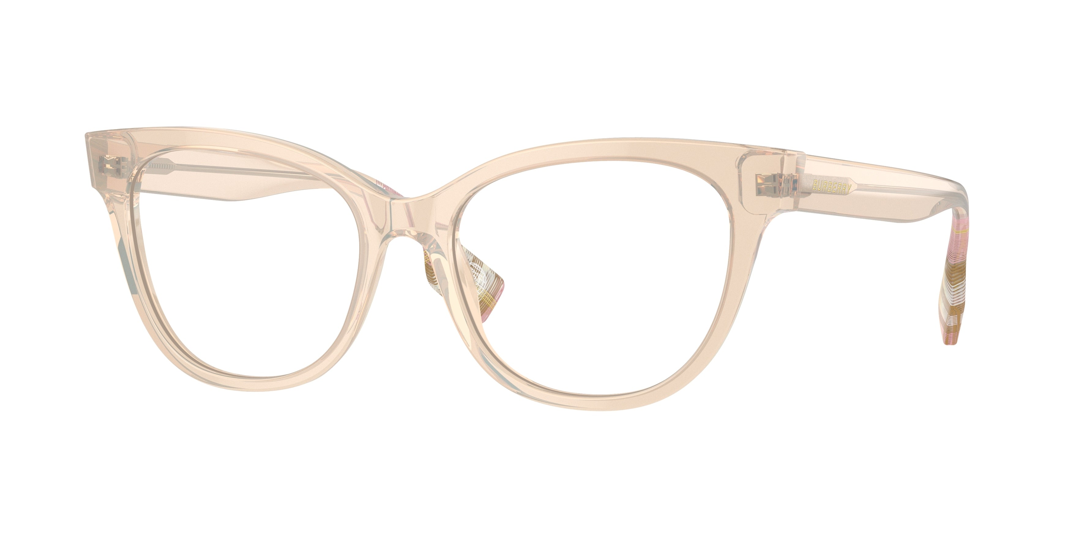 Burberry EVELYN BE2375 Cat Eye Eyeglasses 4060-Pink 53-140-17 - Color Map Pink