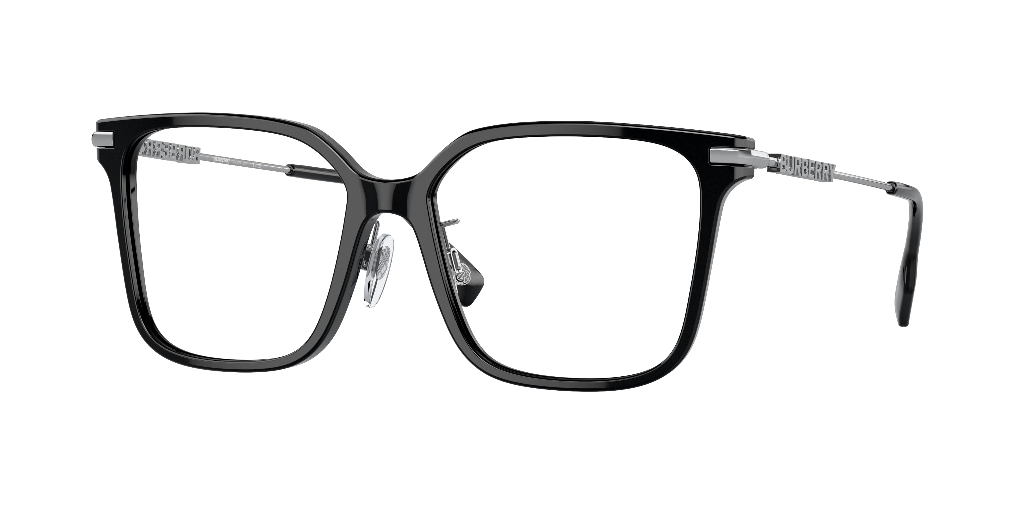 Burberry ELIZABETH BE2376 Square Eyeglasses 3001-Black 54-140-16 - Color Map Black