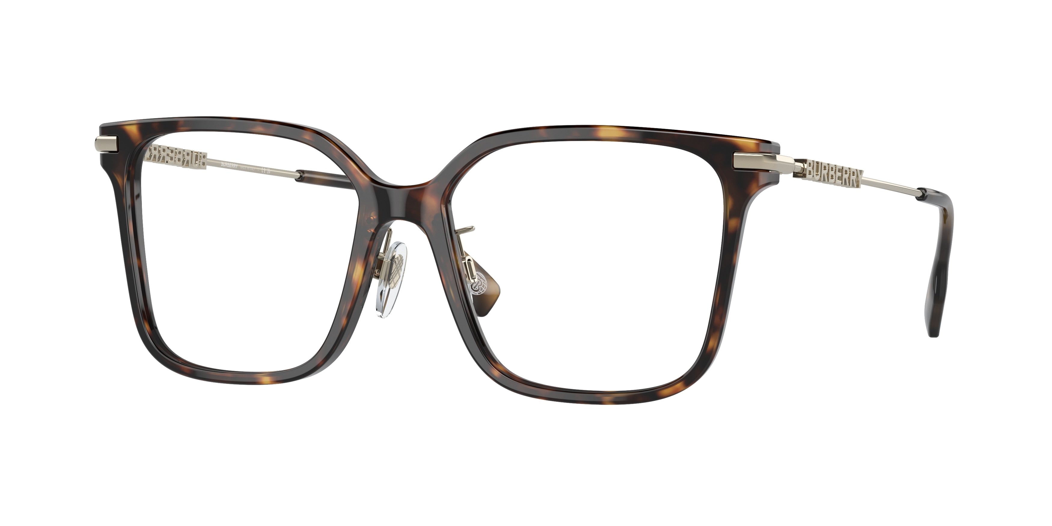 Burberry ELIZABETH BE2376 Square Eyeglasses 3002-Dark Havana 54-140-16 - Color Map Brown