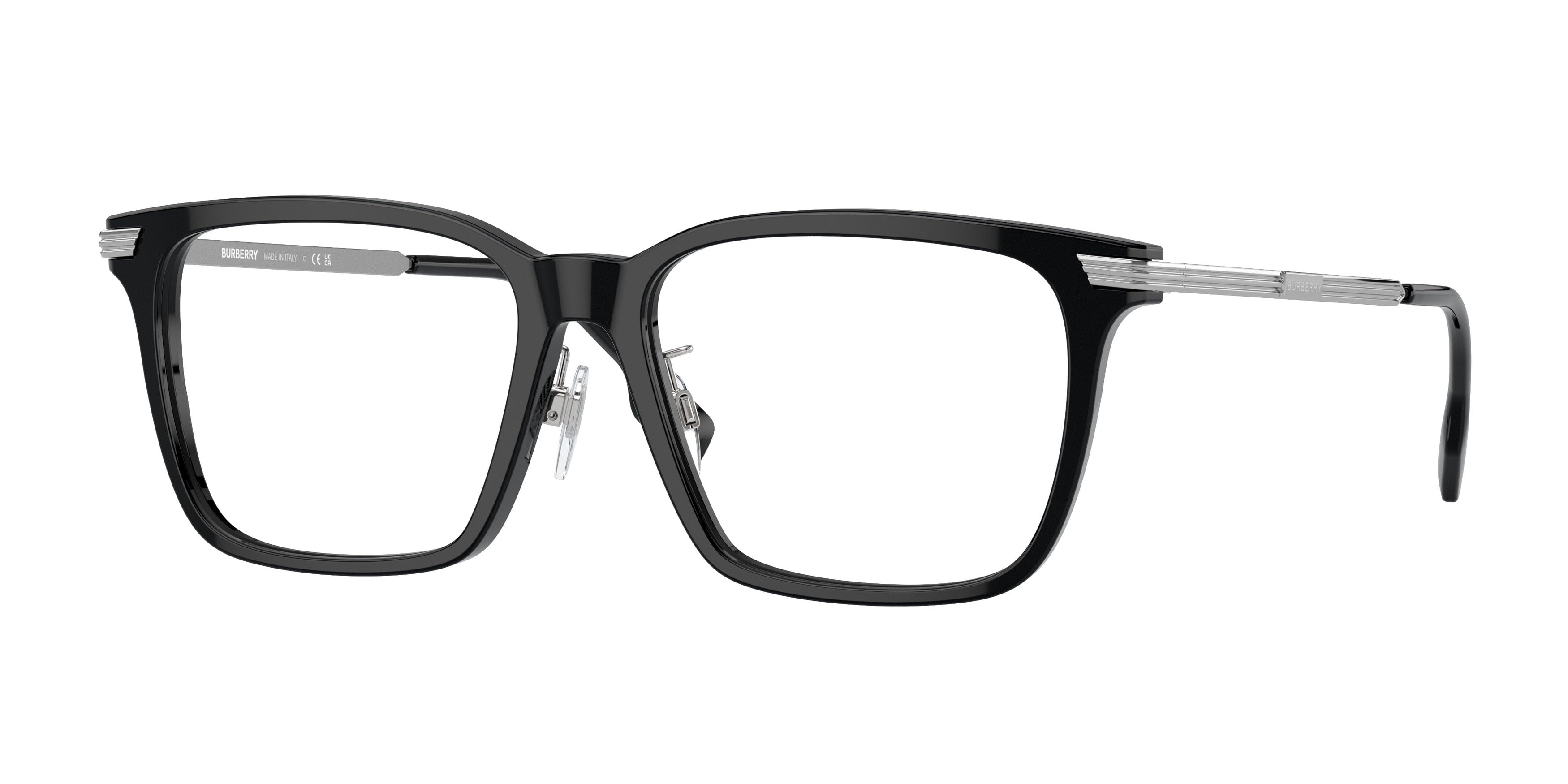Burberry ELLIS BE2378F Square Eyeglasses 3001-Black 55-150-16 - Color Map Black