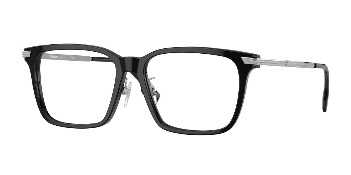 Burberry ELLIS BE2378F Square Eyeglasses 3001-Black 55-150-16 - Color Map Black