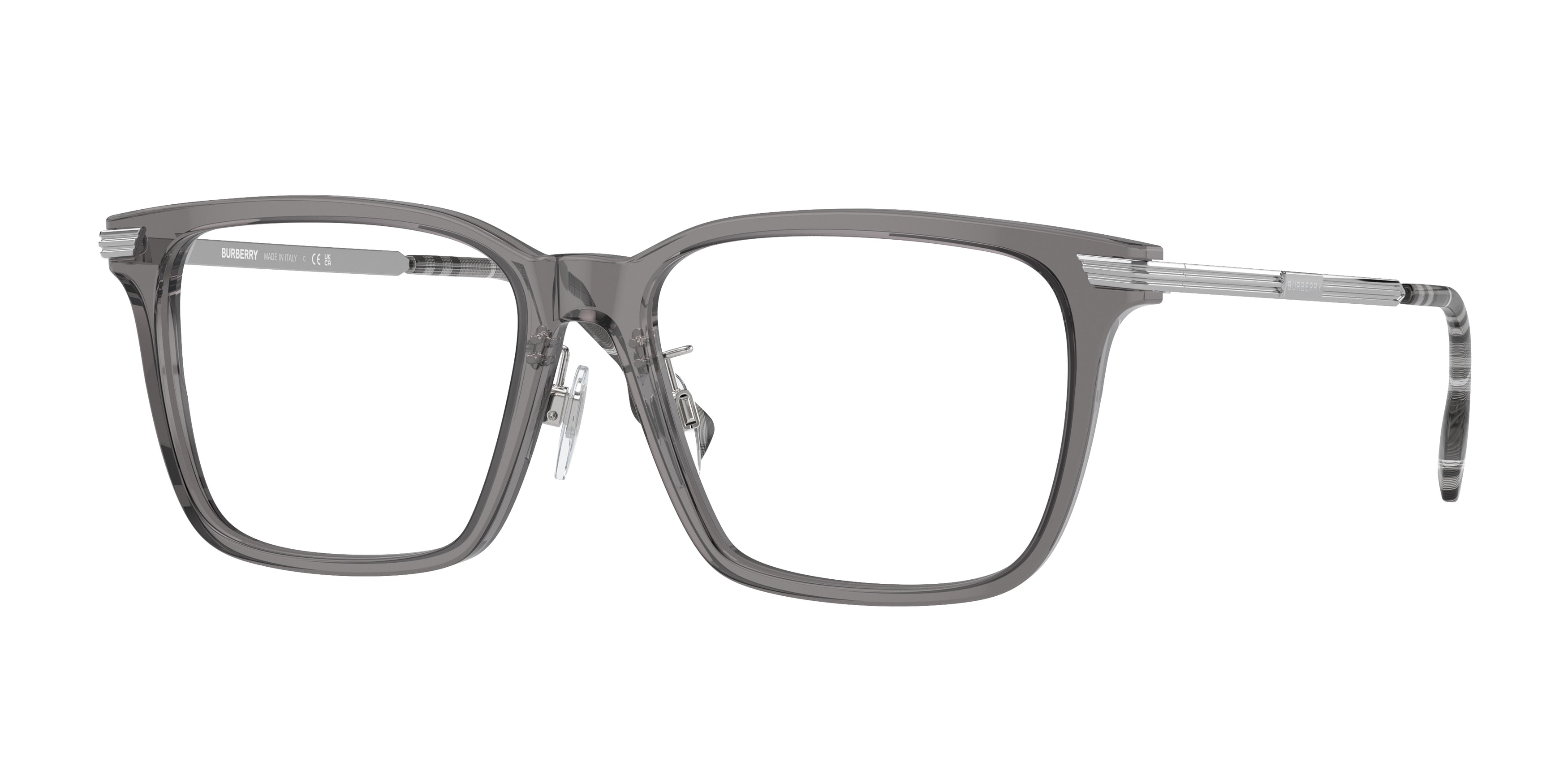 Burberry ELLIS BE2378F Square Eyeglasses 4021-Grey 55-150-16 - Color Map Grey
