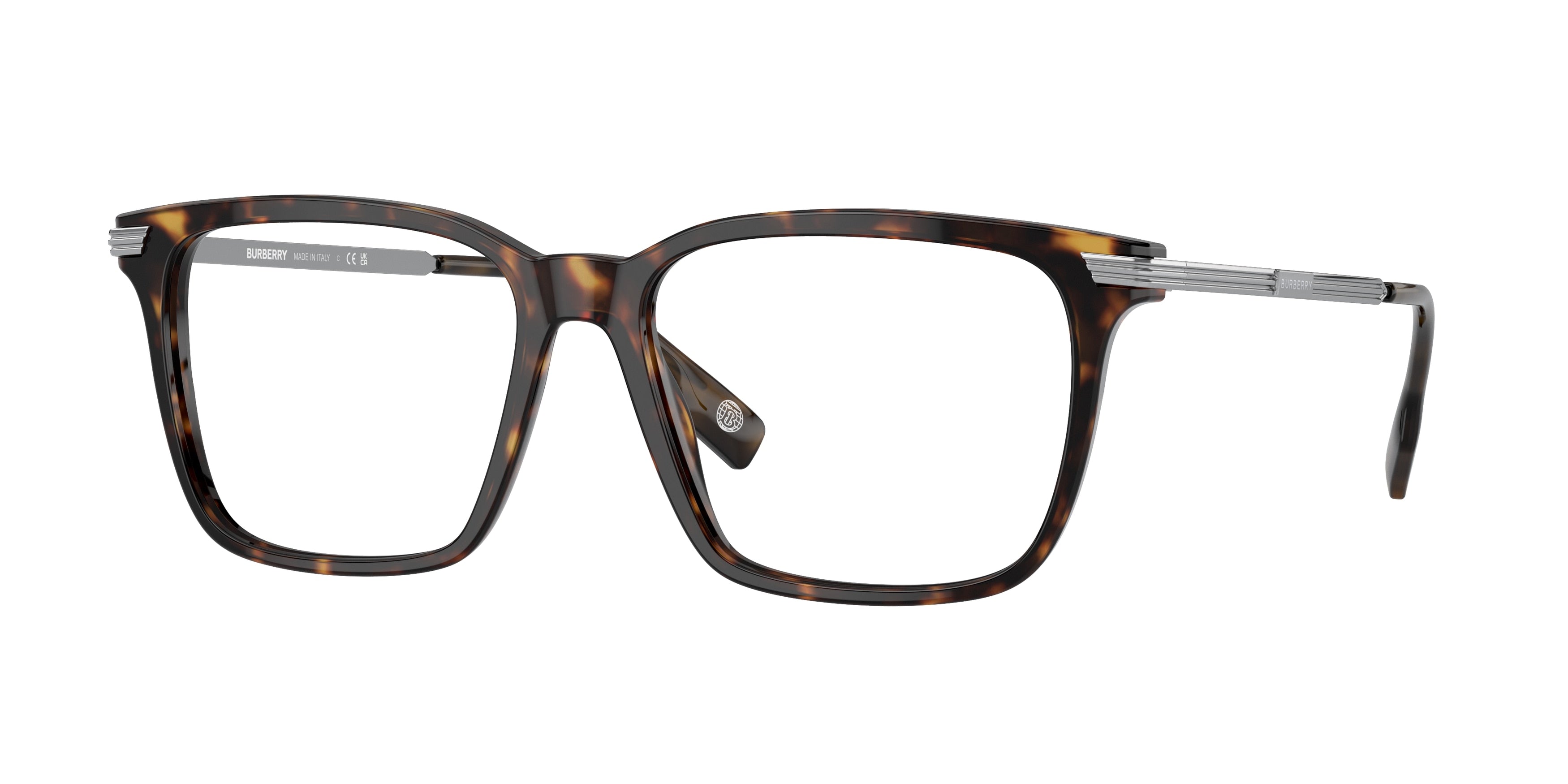 Burberry ELLIS BE2378 Square Eyeglasses  3002-Dark Havana 55-150-16 - Color Map Brown