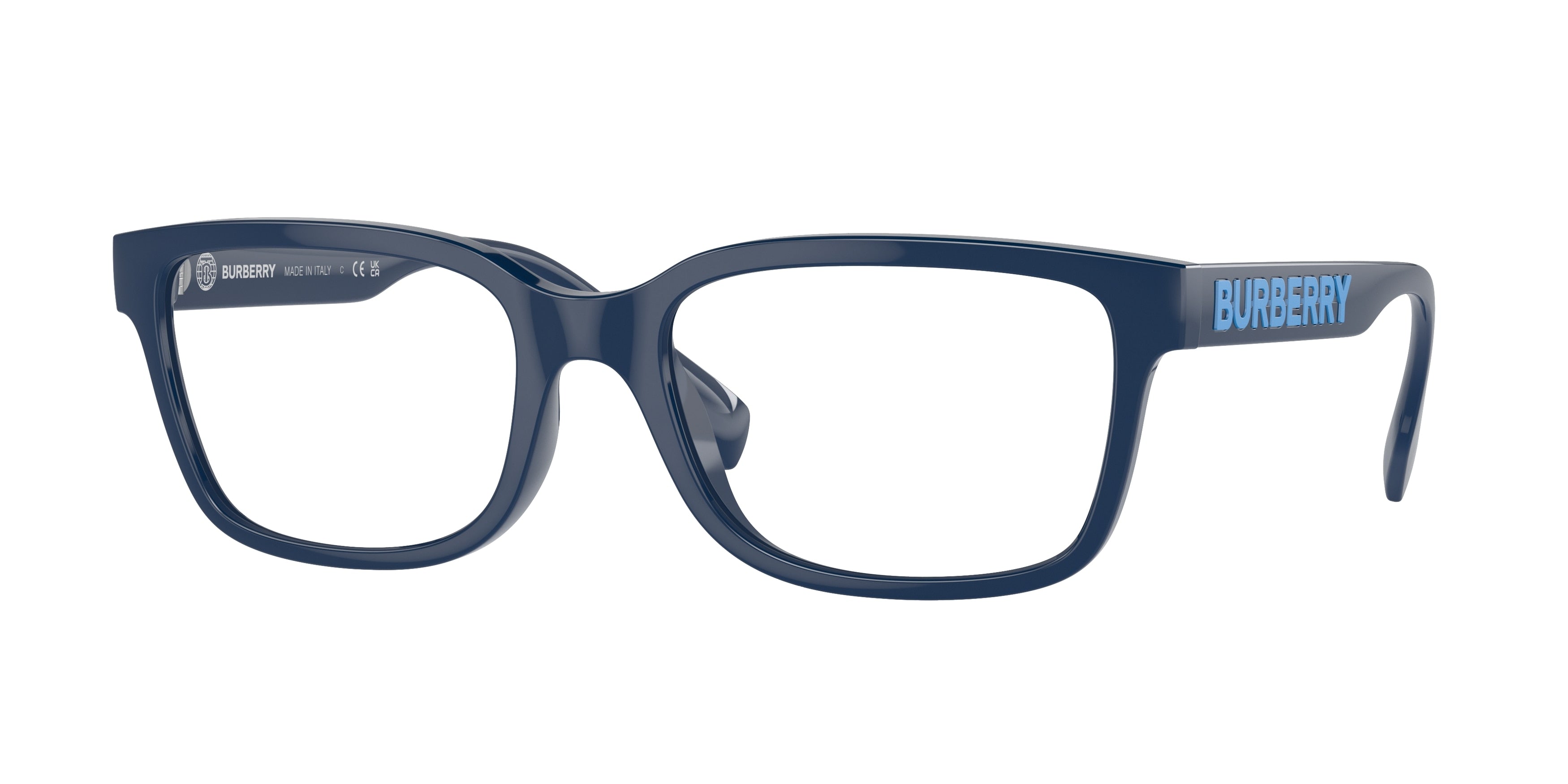 Burberry CHARLIE BE2379U Square Eyeglasses 4058-Blue 57-145-19 - Color Map Blue