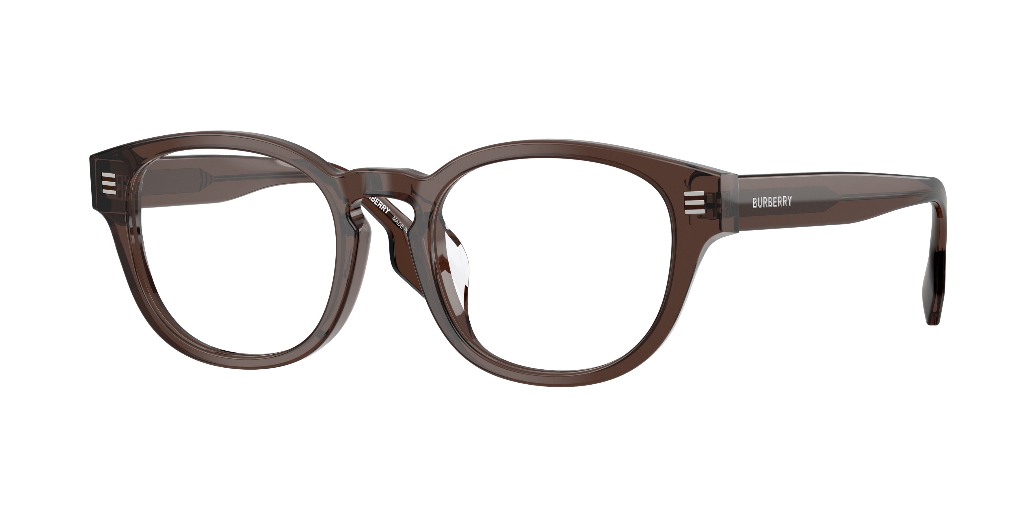 Burberry AUBREY BE2382D Round Eyeglasses 4116-Brown 49-145-19 - Color Map Brown