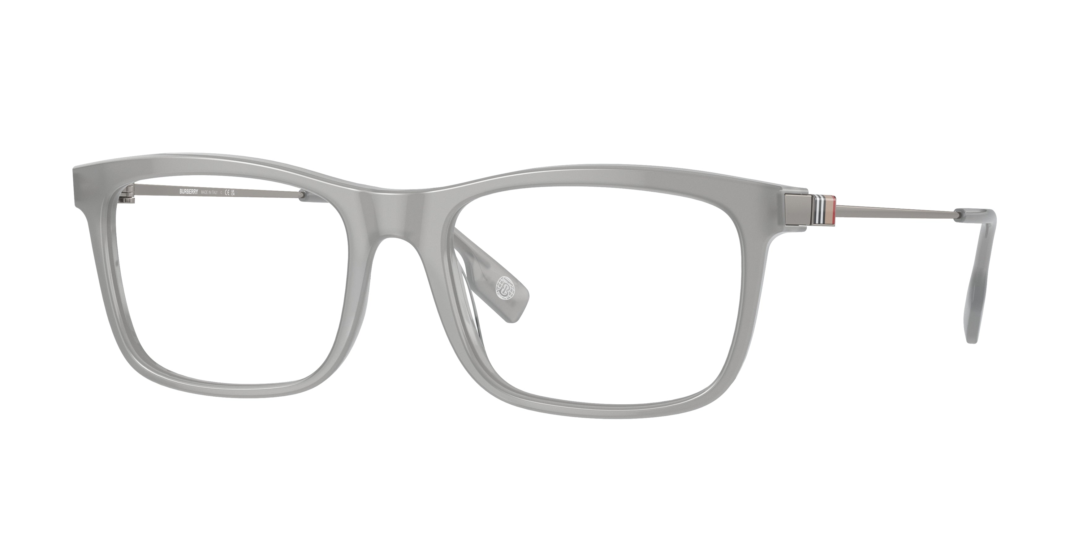 Burberry BE2384 Rectangle Eyeglasses 4091-Grey 55-145-18 - Color Map Grey