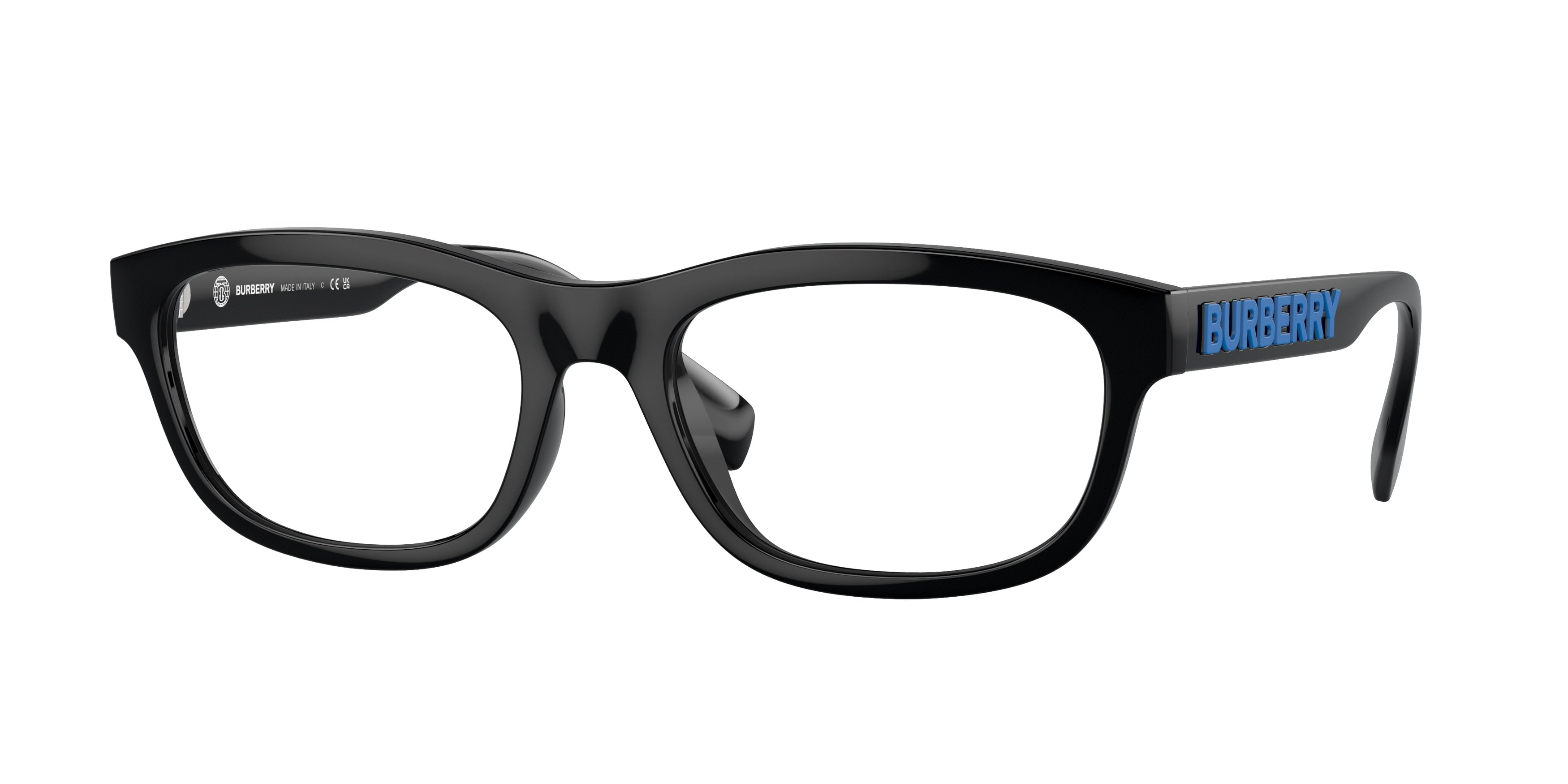 Burberry BE2385U Irregular Eyeglasses 3001-Black 56-145-19 - Color Map Black