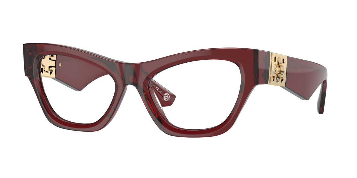 Burberry BE2405U Cat Eye Eyeglasses 4128-Bordeaux 53-135-18 - Color Map Red