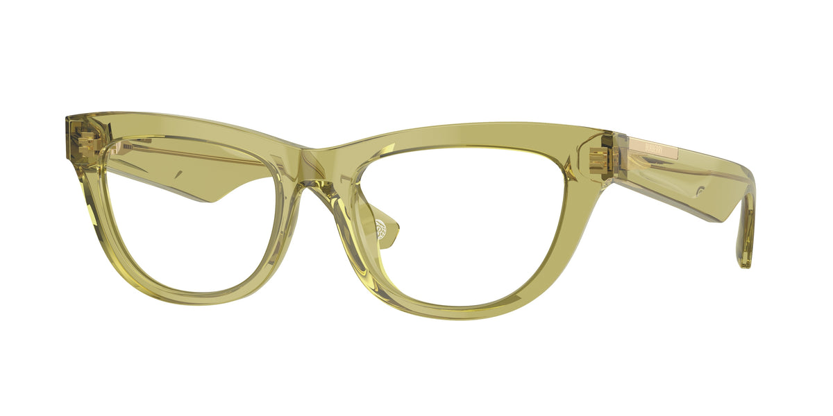 Burberry BE2406U Rectangle Eyeglasses 4118-Green 52-140-18 - Color Map Green
