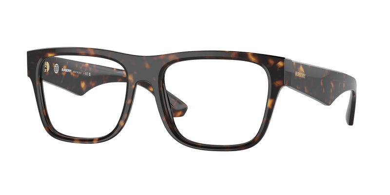 Burberry BE2411 Square Eyeglasses 3002-Dark Havana 55-145-18 - Color Map Brown