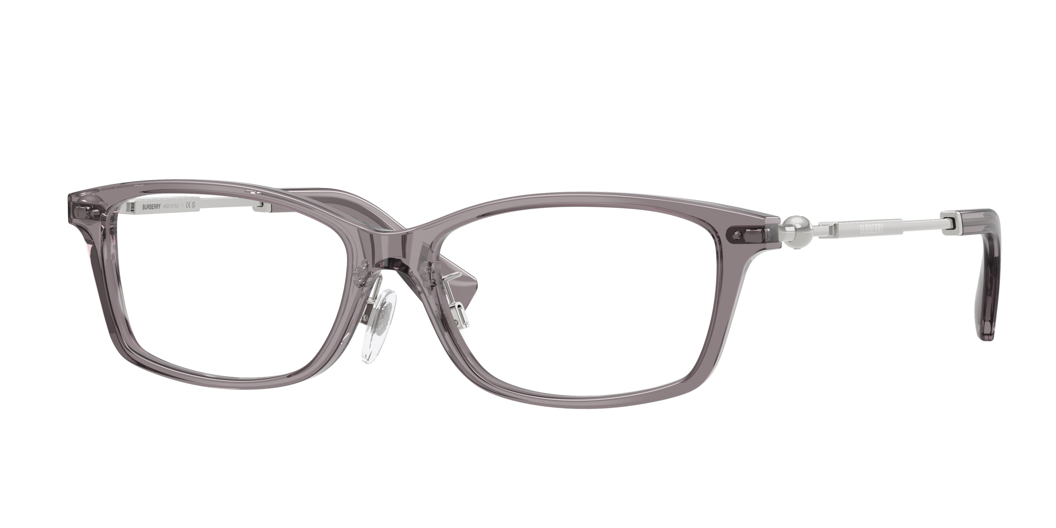 Burberry BE2414D Rectangle Eyeglasses 4241-Grey 55-145-16 - Color Map Grey