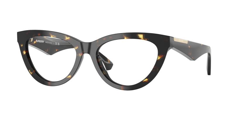 Burberry BE2418U Cat Eye Eyeglasses 4106-Yellow Havana 53-145-17 - Color Map Tortoise
