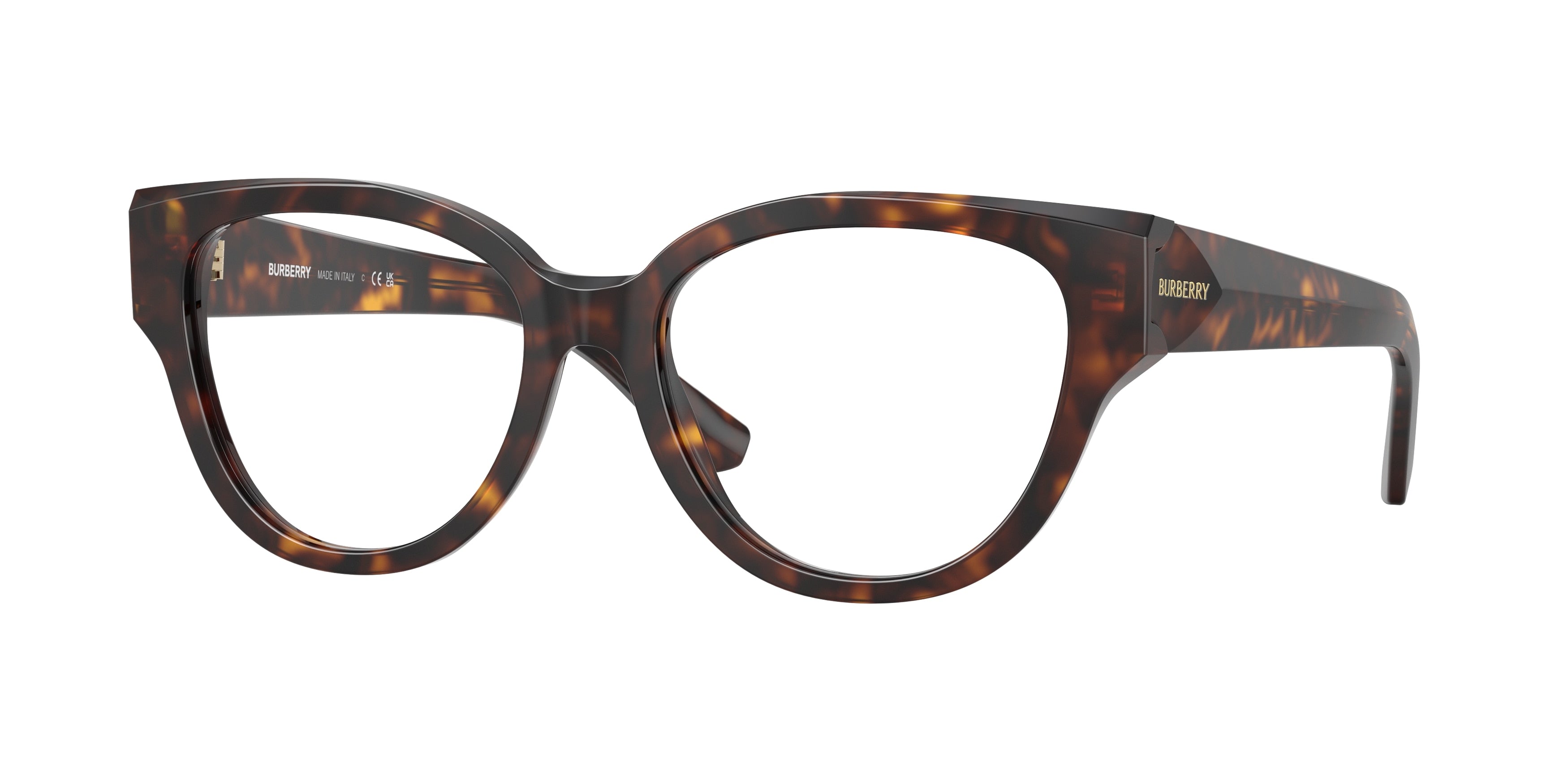 Burberry BE2421F Phantos Eyeglasses  3002-Dark Havana 53-140-17 - Color Map Brown