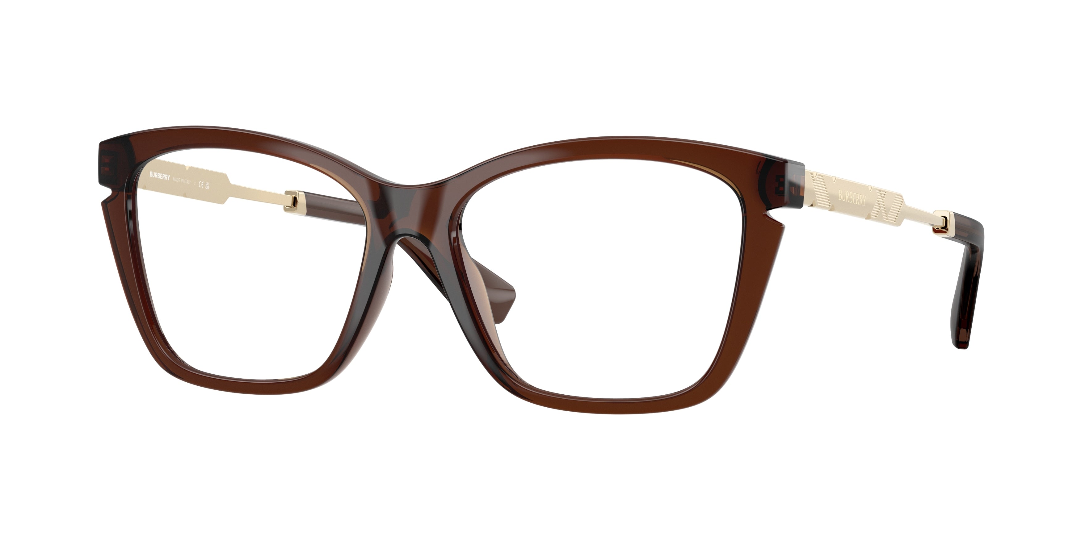 Burberry BE2427U Cat Eye Eyeglasses 4116-Brown 54-140-16 - Color Map Brown