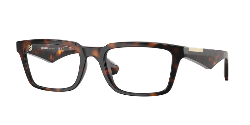 Burberry BE2428U Rectangle Eyeglasses 3002-Dark Havana 54-145-20 - Color Map Brown