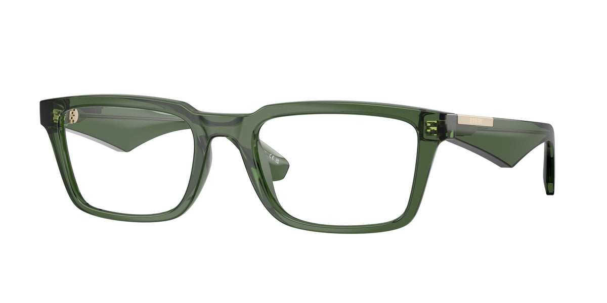 Burberry BE2428U Rectangle Eyeglasses 4174-Green 54-145-20 - Color Map Green