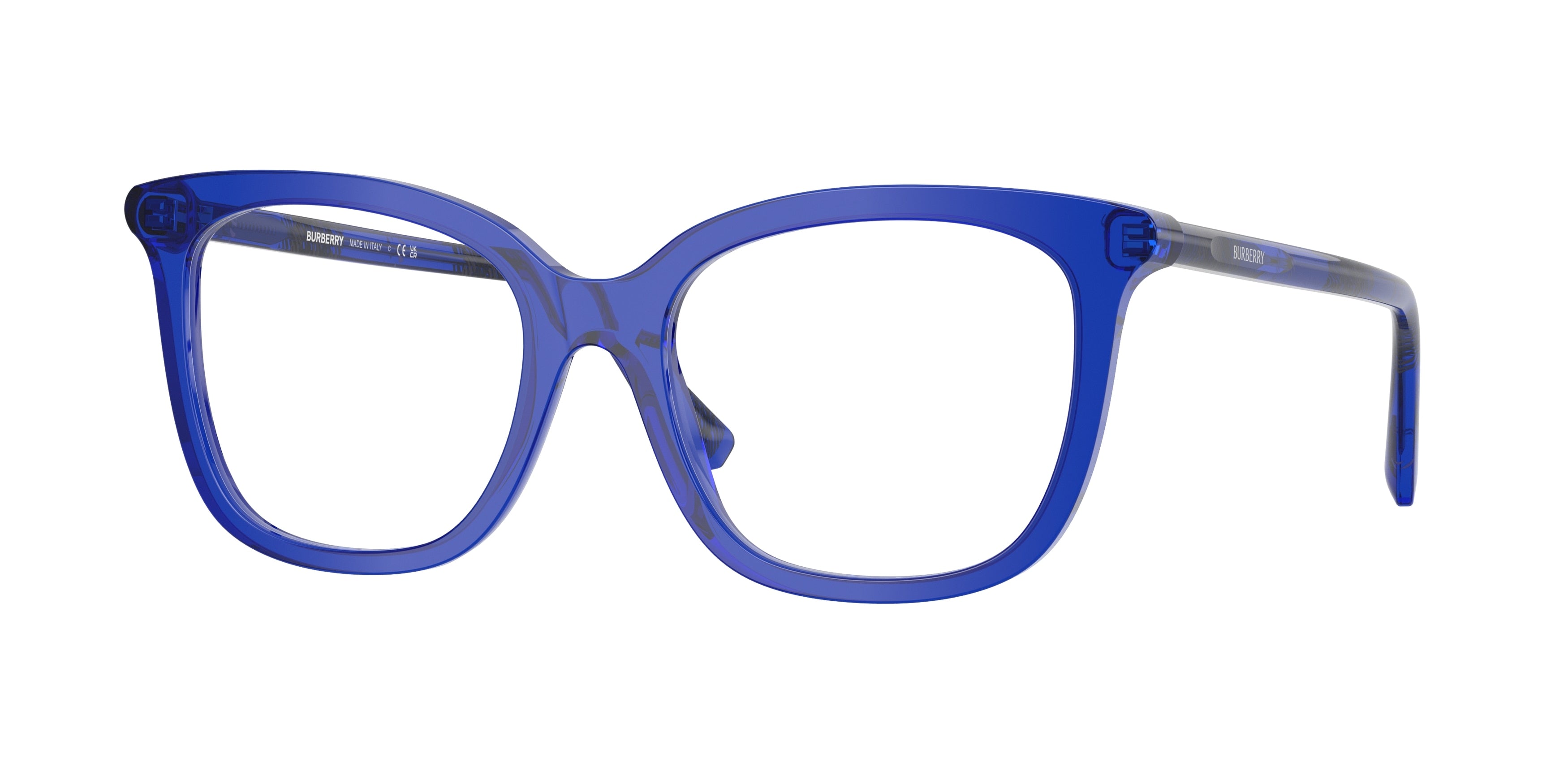 Burberry BE2430F Square Eyeglasses 4168-Blue 53-140-18 - Color Map Blue