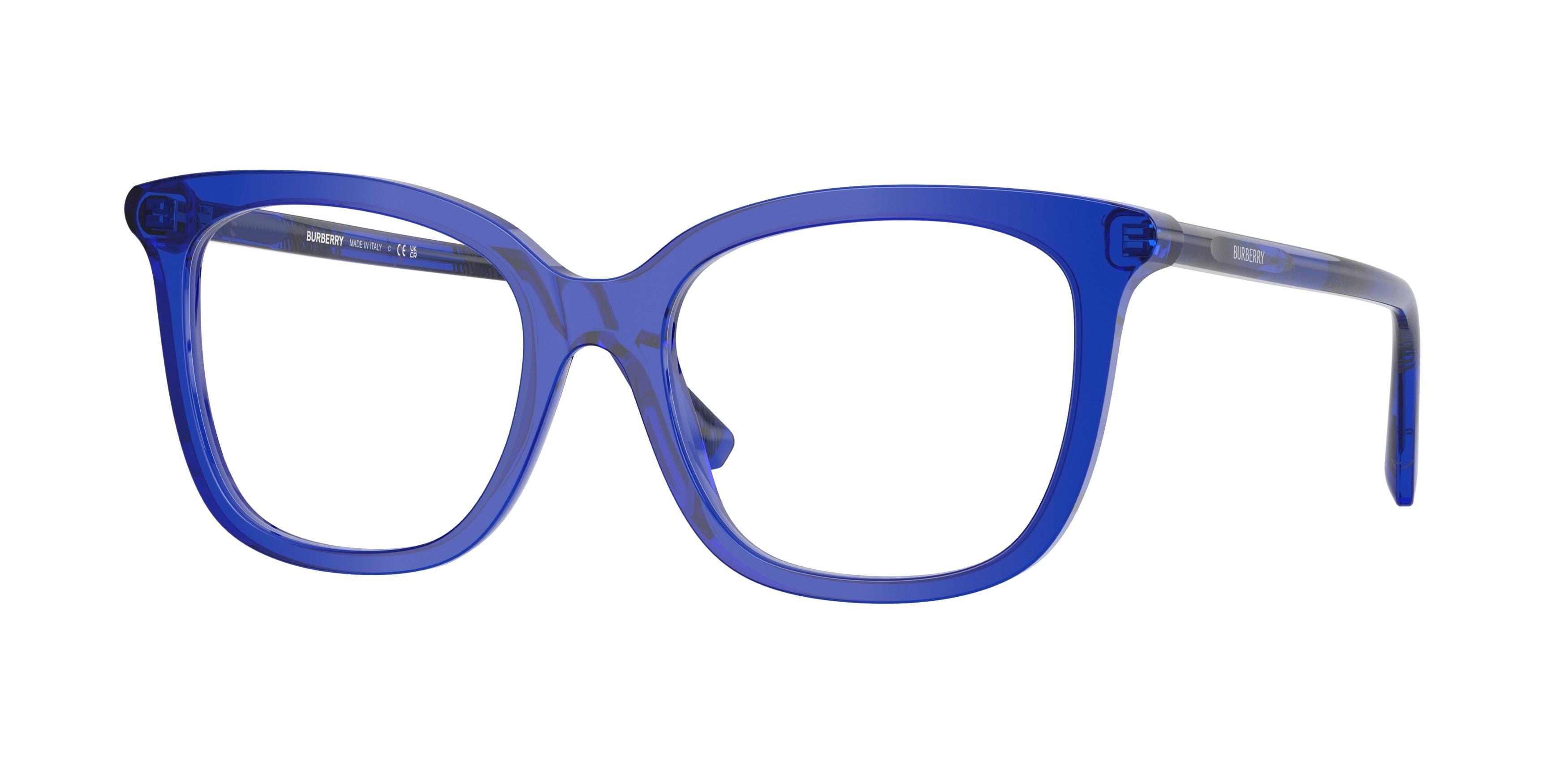 Burberry BE2430 Square Eyeglasses 4168-Blue 53-140-18 - Color Map Blue
