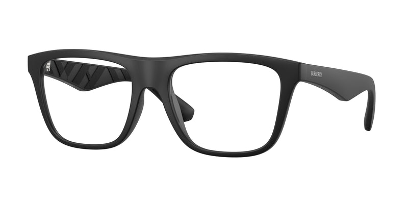 Burberry BE2432U Square Eyeglasses 3464-Matte Black 55-145-18 - Color Map Black