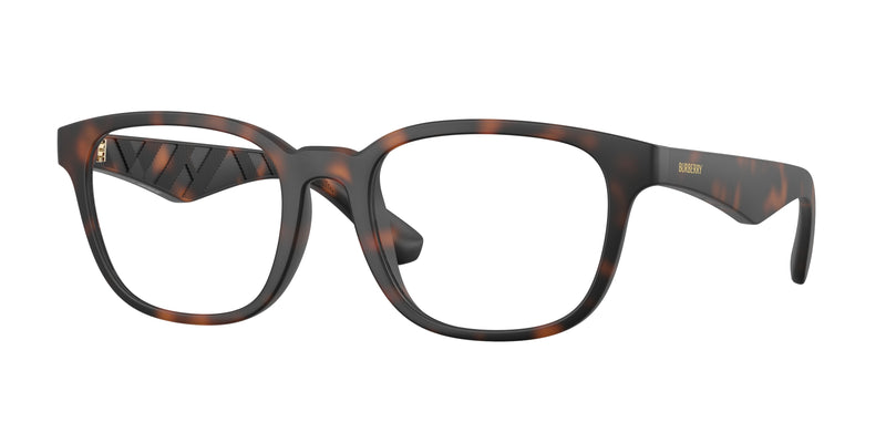 Burberry BE2433U Square Eyeglasses 3536-Matte Dark Havana 54-145-20 - Color Map Tortoise