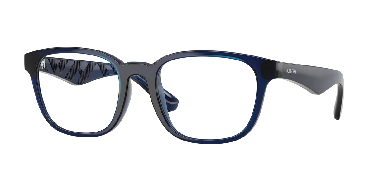 Burberry BE2433U Square Eyeglasses 4110-Blue 54-145-20 - Color Map Blue