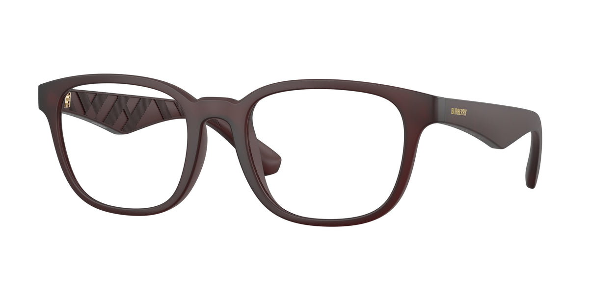 Burberry BE2433U Square Eyeglasses 4171-Matte Bordeaux 54-145-20 - Color Map Red