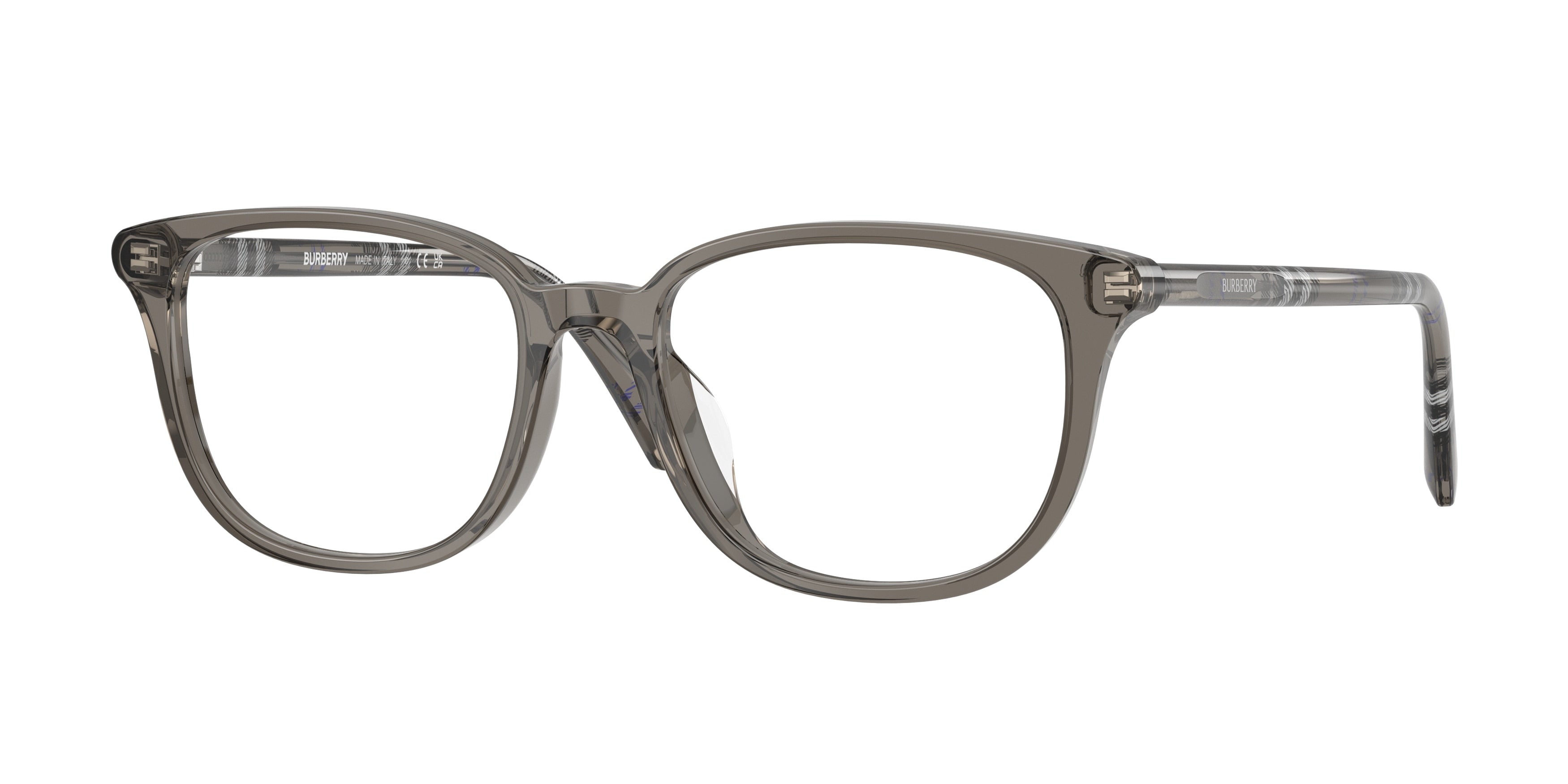 Burberry BE2434D Square Eyeglasses 4160-Grey 53-145-18 - Color Map Grey