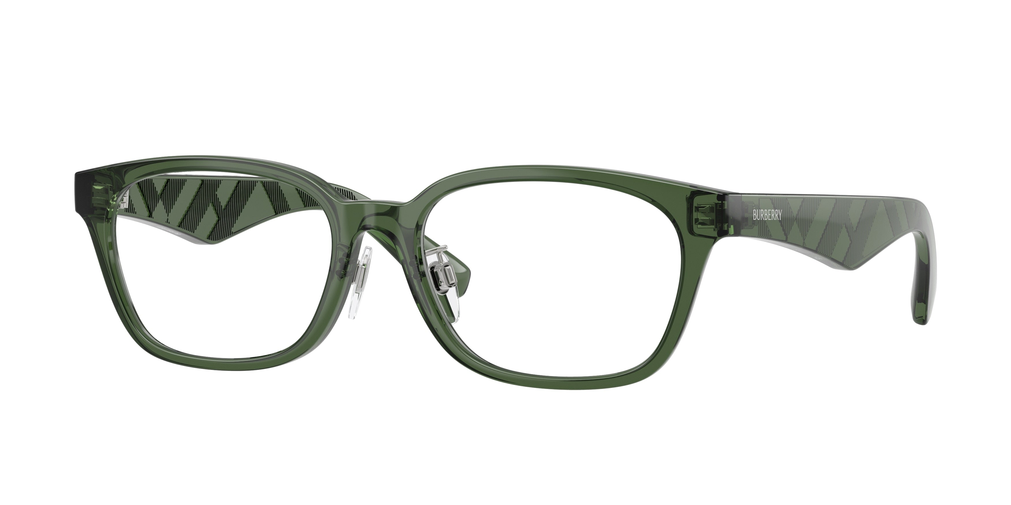 Burberry BE2436D Rectangle Eyeglasses 4174-Green 53-145-17 - Color Map Green