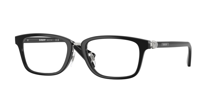 Burberry BE2437D Rectangle Eyeglasses 3001-Black 53-140-18 - Color Map Black