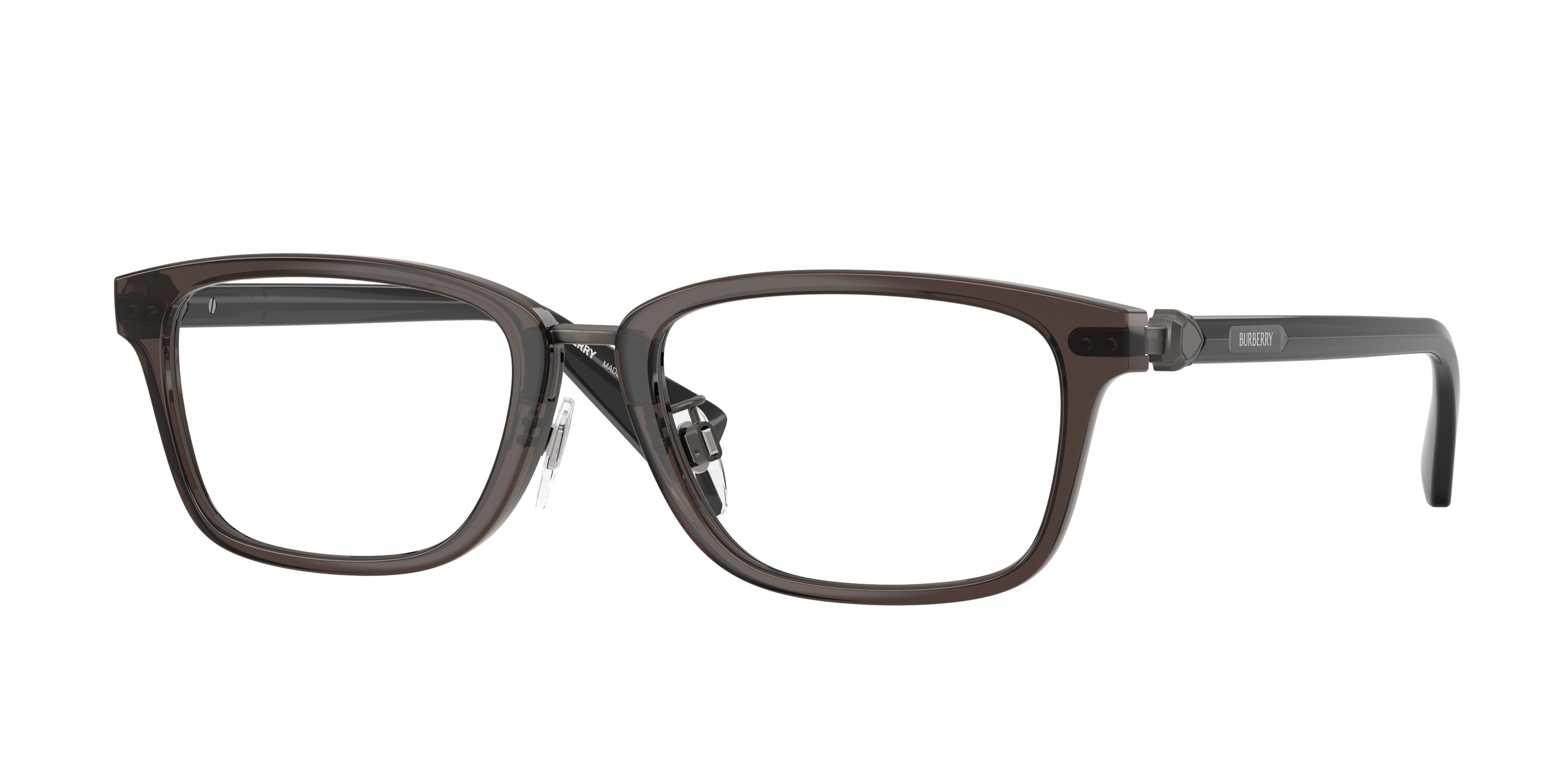 Burberry BE2437D Rectangle Eyeglasses 4112-Grey 53-140-18 - Color Map Grey