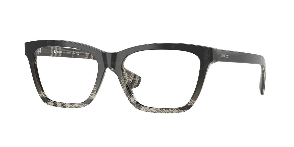Burberry BE2440F Rectangle Eyeglasses 4200-Grey Check 52-140-16 - Color Map Grey