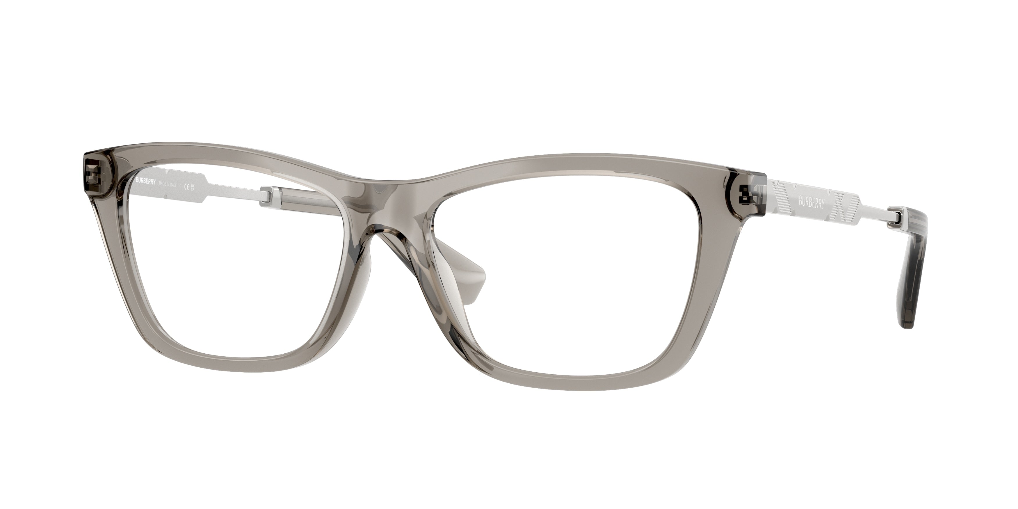 Burberry BE2442U Rectangle Eyeglasses  4197-Grey 54-140-16 - Color Map Grey