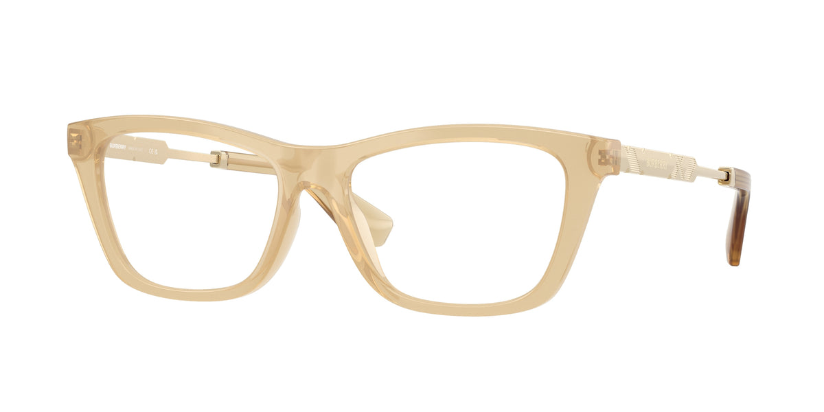 Burberry BE2442U Rectangle Eyeglasses 4198-Yellow 54-140-16 - Color Map Yellow