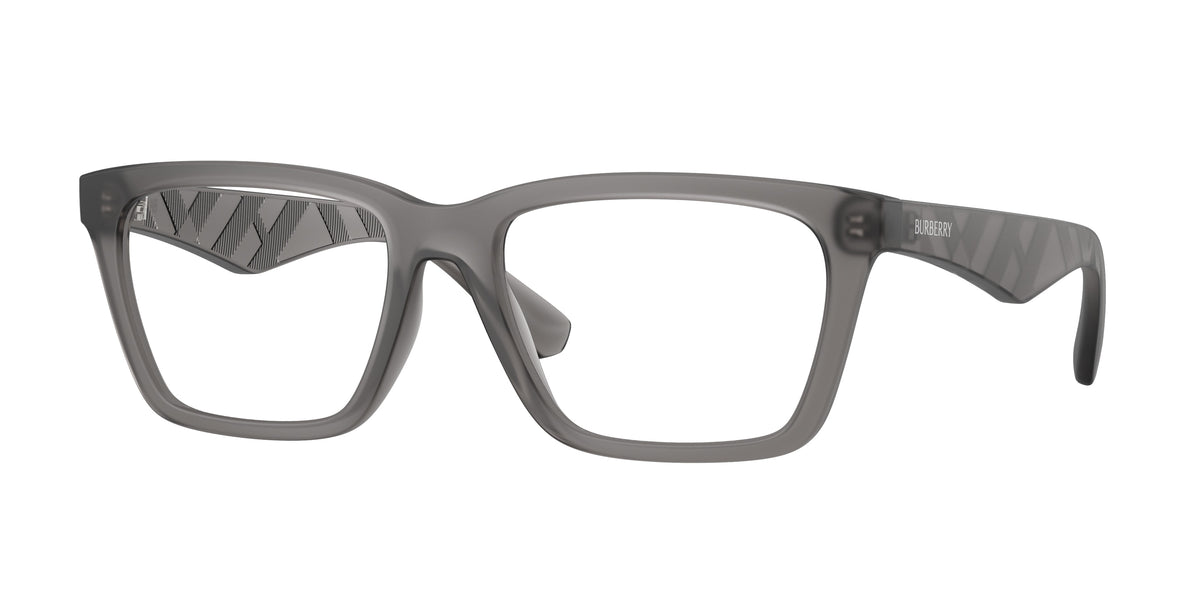 Burberry BE2446U Rectangle Eyeglasses 4213-Matte Grey 55-145-18 - Color Map Grey