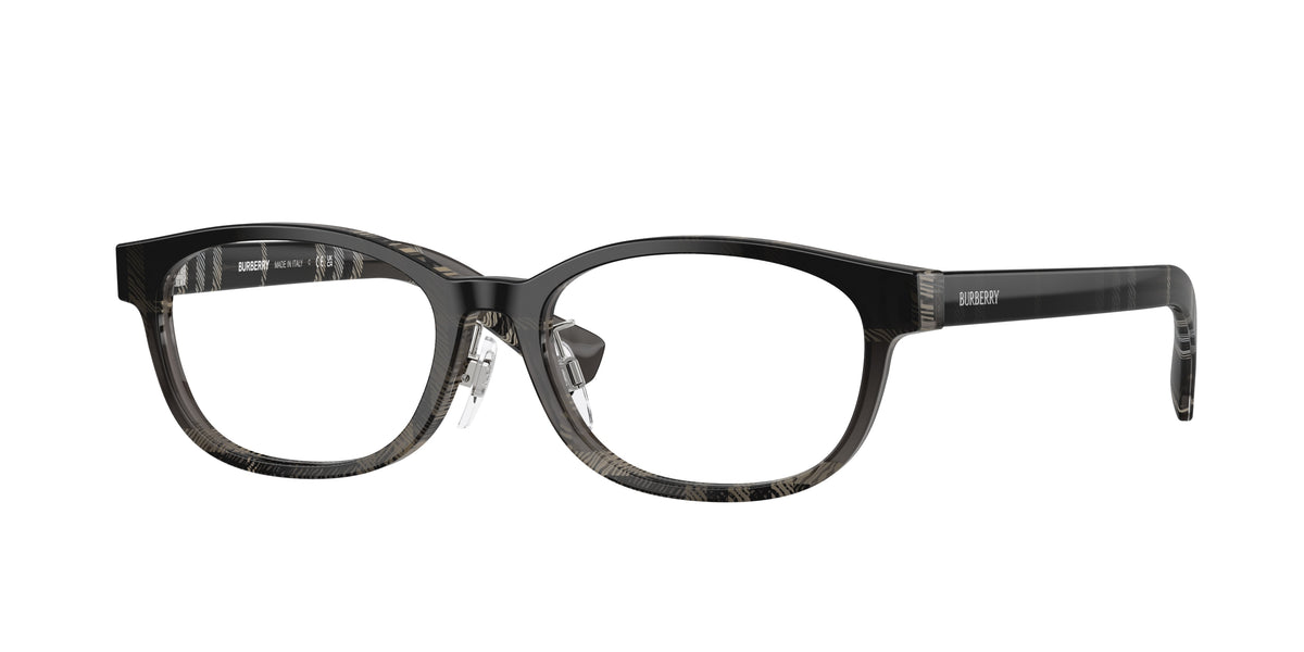 Burberry BE2447D Oval Eyeglasses 4200-Grey Check 51-140-16 - Color Map Grey