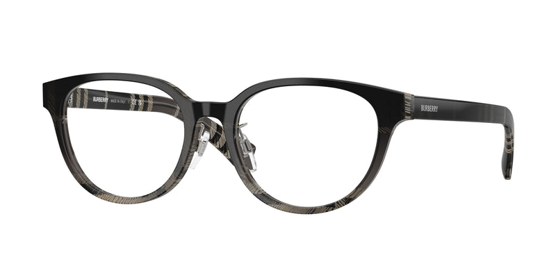 Burberry BE2448D Phantos Eyeglasses 4200-Grey Check 53-140-18 - Color Map Grey
